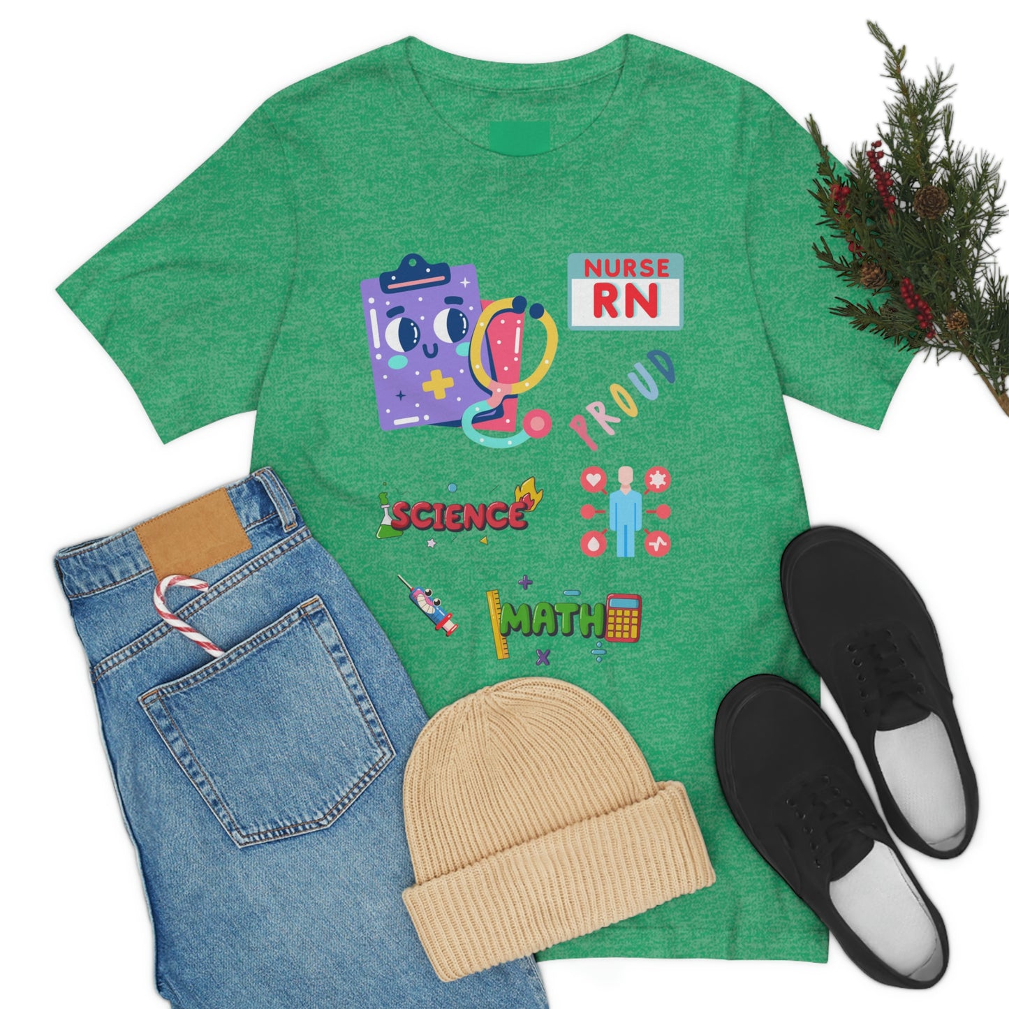 Nurse RN Unisex Jersey Short Sleeve Tee Shirt