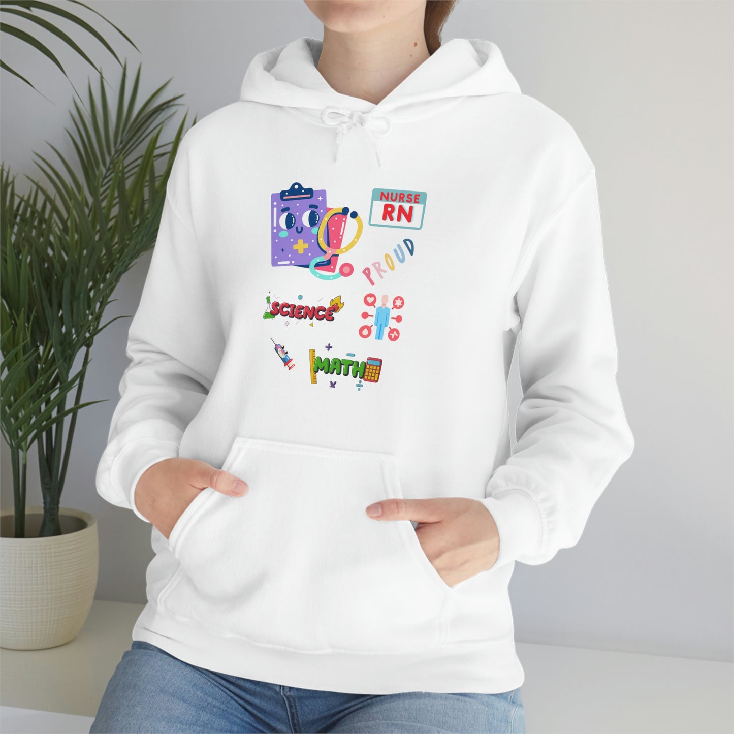Nurse RN Unisex Heavy Blend Hooded Sweatshirt Hoodie
