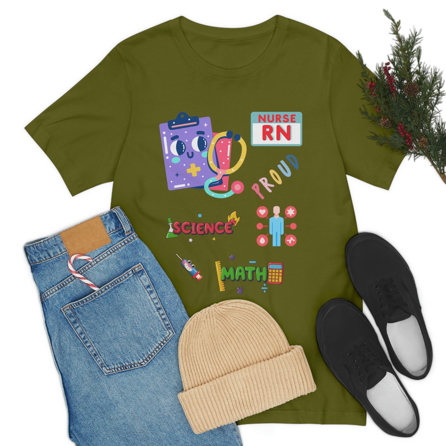 Nurse RN Unisex Jersey Short Sleeve Tee Shirt