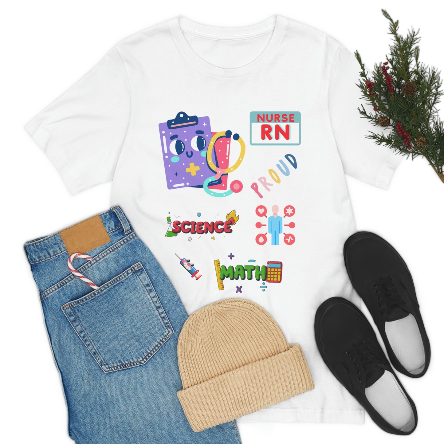 Nurse RN Unisex Jersey Short Sleeve Tee Shirt