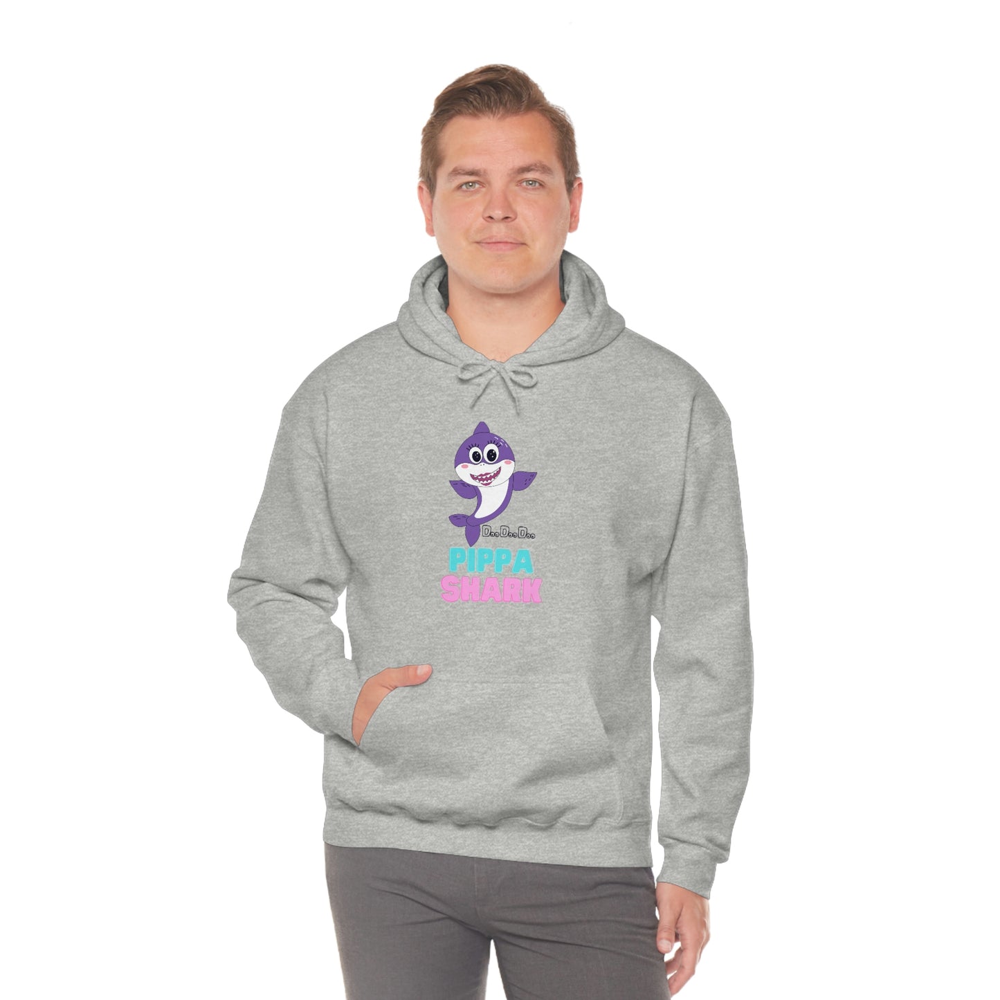Pippa Shark Hoodie Unisex Heavy Blend Hooded Sweatshirt