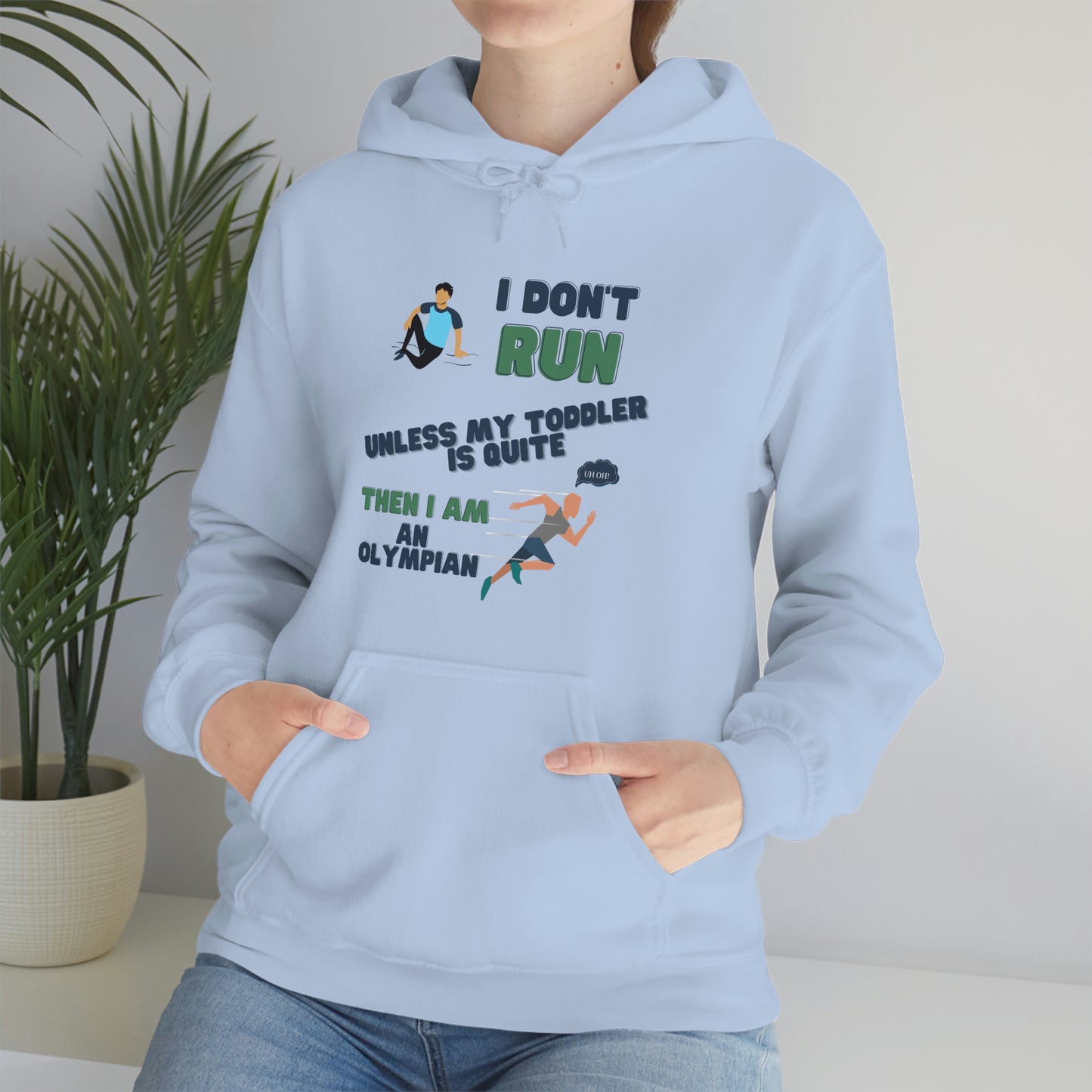 I Don't Run Unisex Heavy Blend Hooded Sweatshirt
