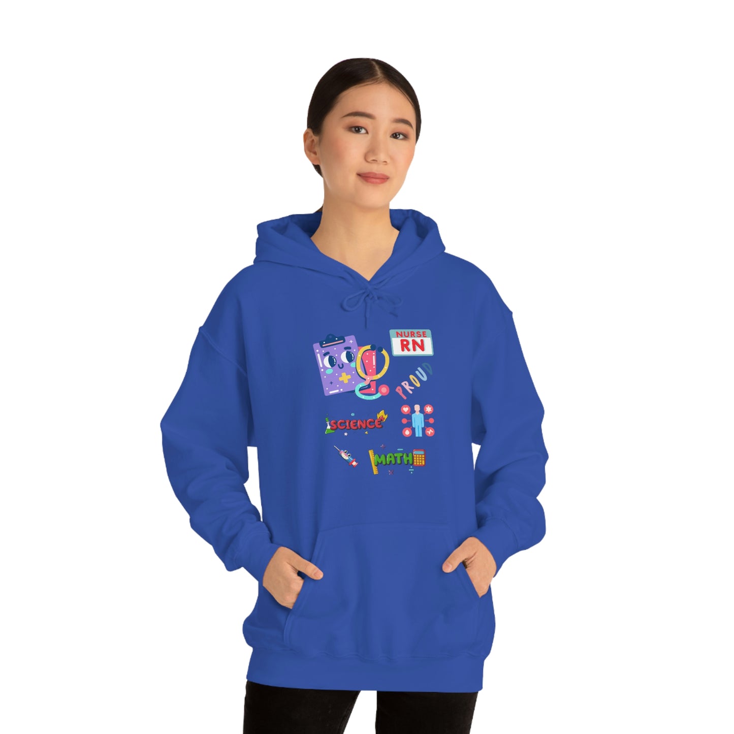 Nurse RN Unisex Heavy Blend Hooded Sweatshirt Hoodie