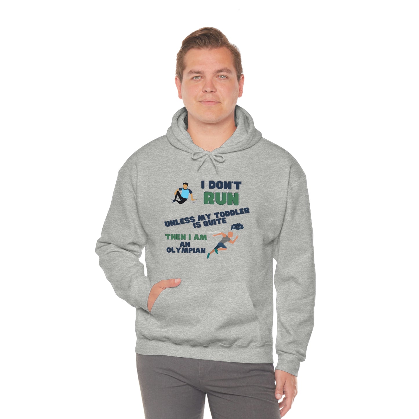 I Don't Run Unisex Heavy Blend Hooded Sweatshirt