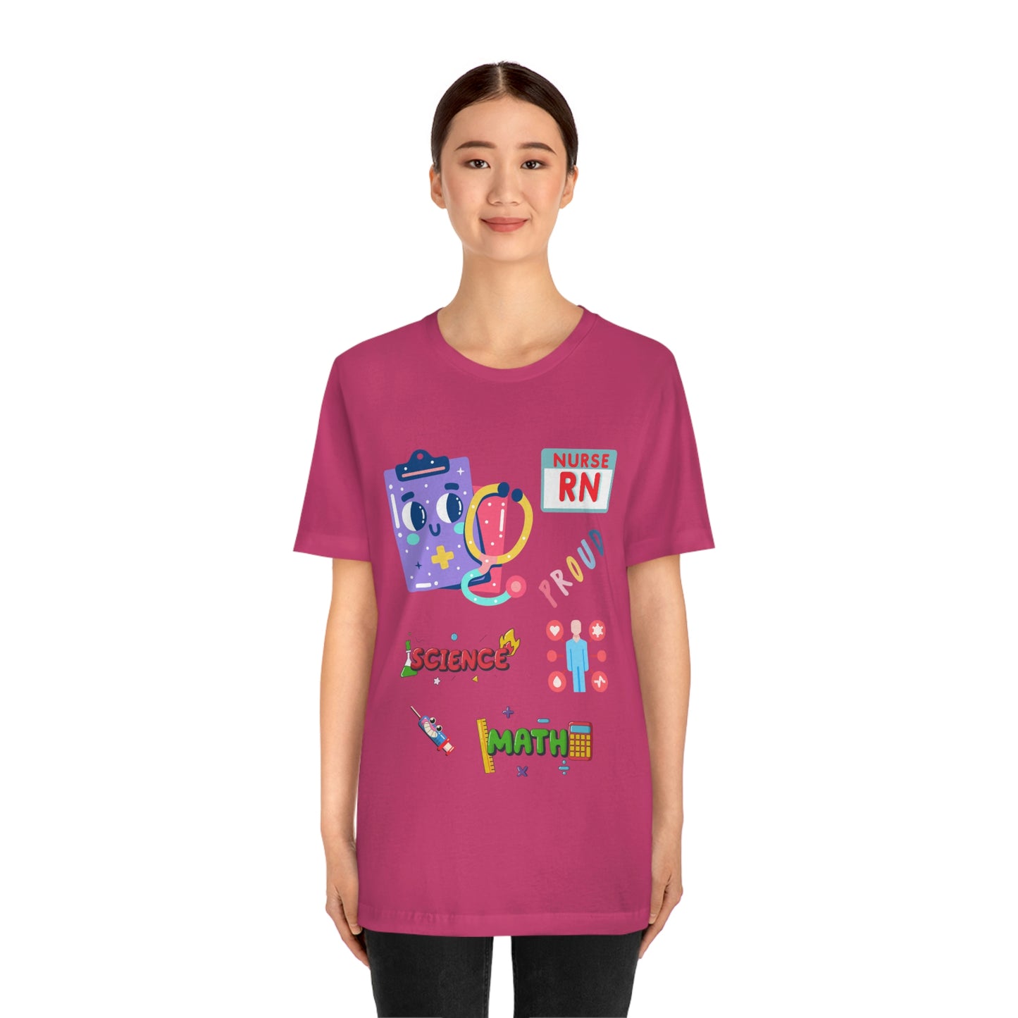 Nurse RN Unisex Jersey Short Sleeve Tee Shirt