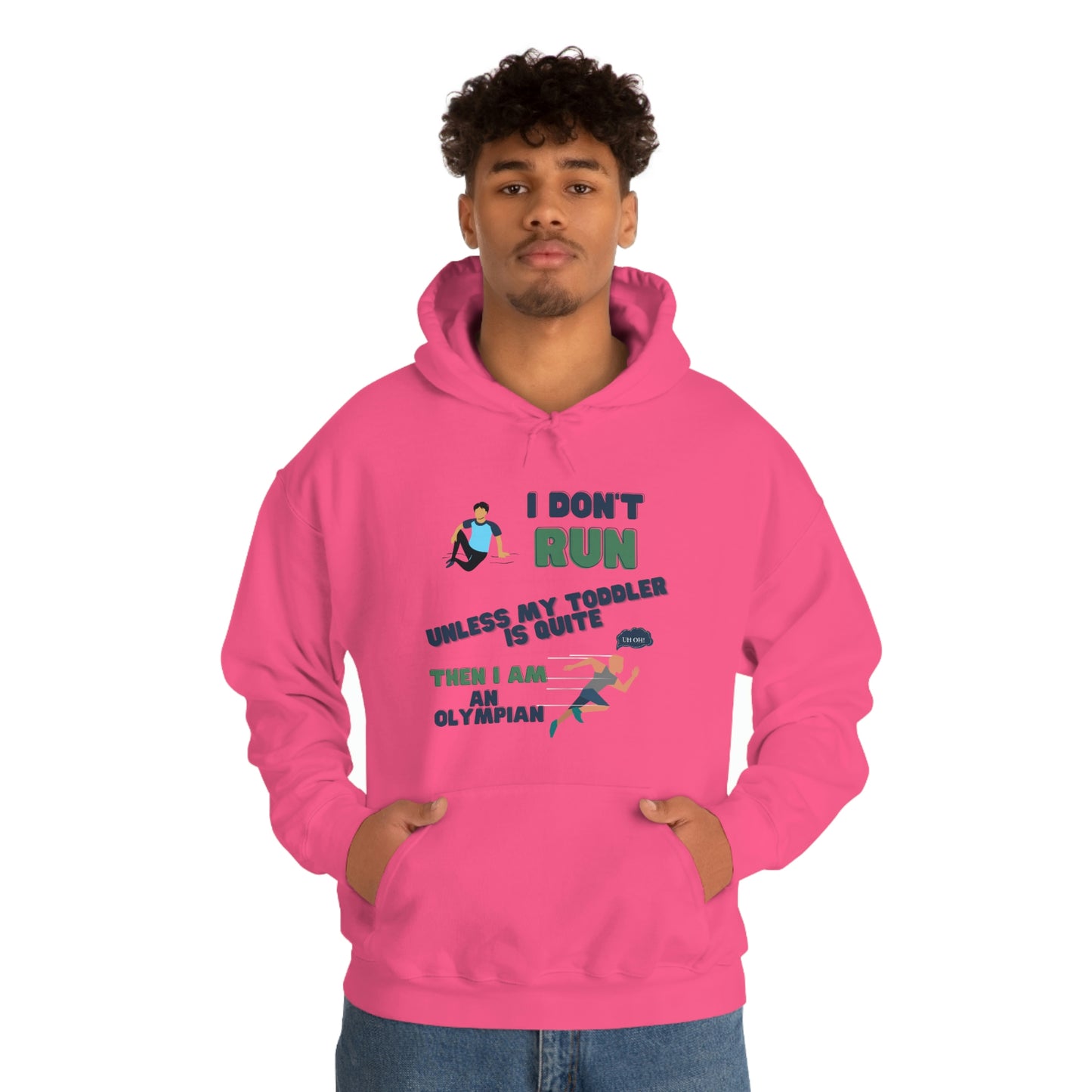 I Don't Run Unisex Heavy Blend Hooded Sweatshirt