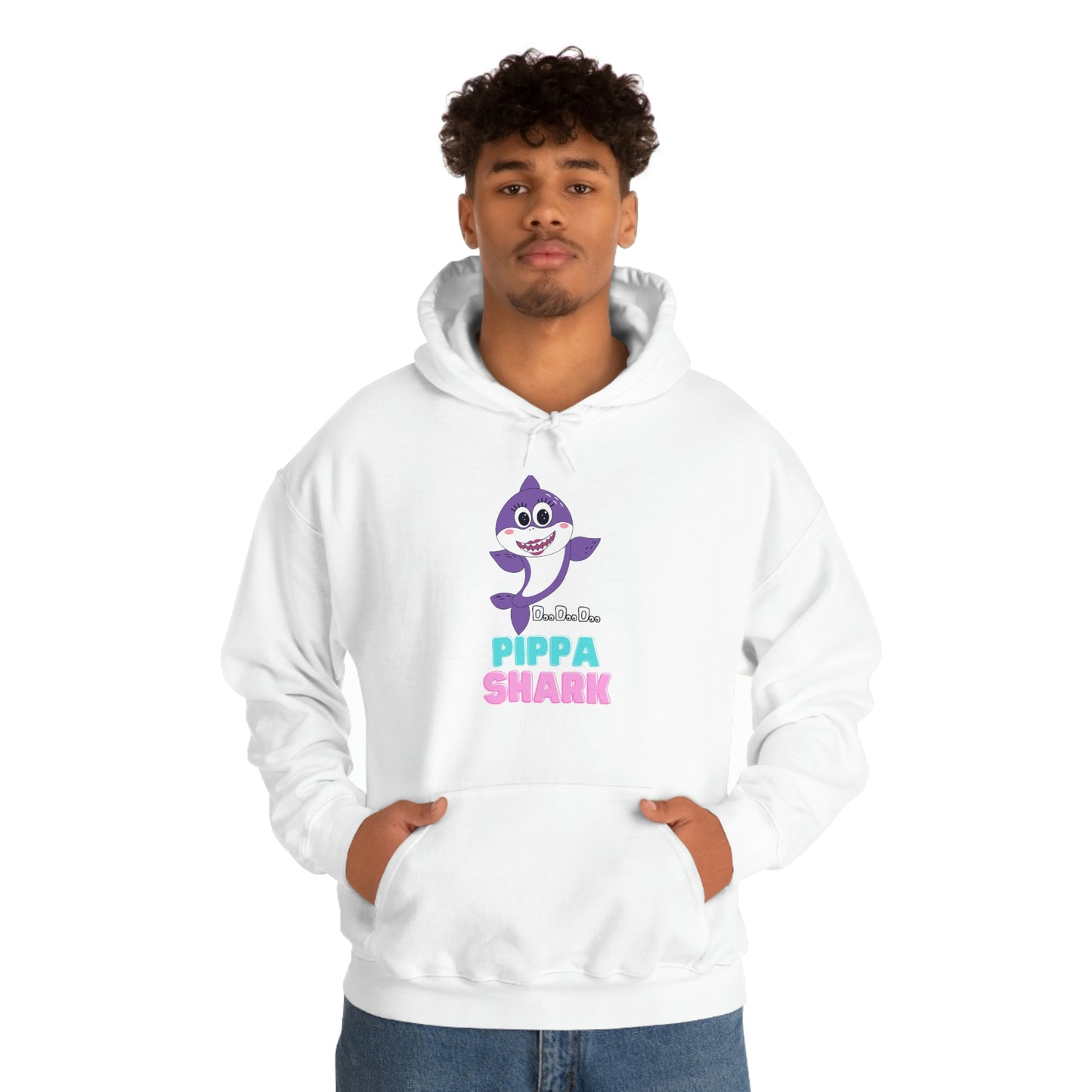 Pippa Shark Hoodie Unisex Heavy Blend Hooded Sweatshirt