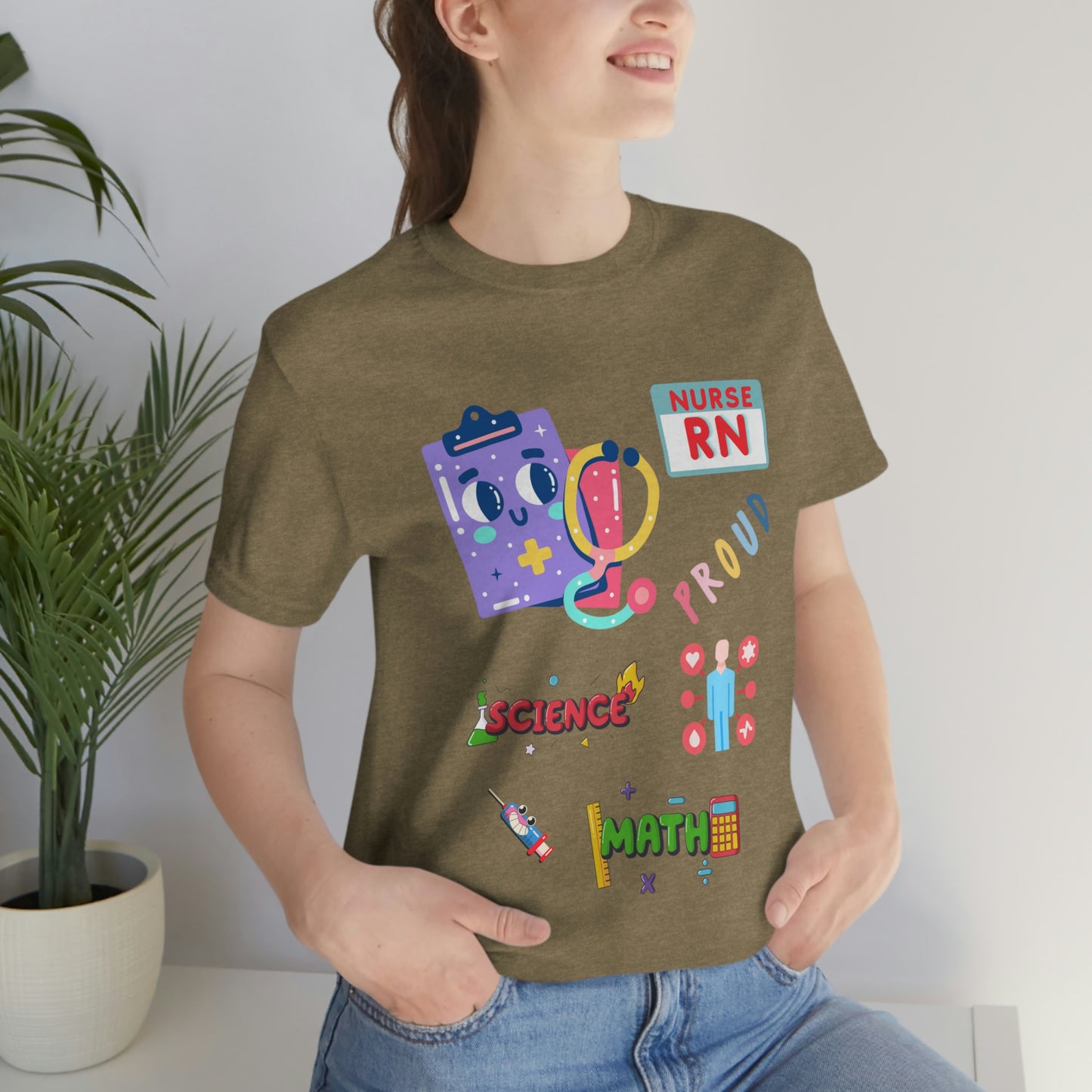 Nurse RN Unisex Jersey Short Sleeve Tee Shirt