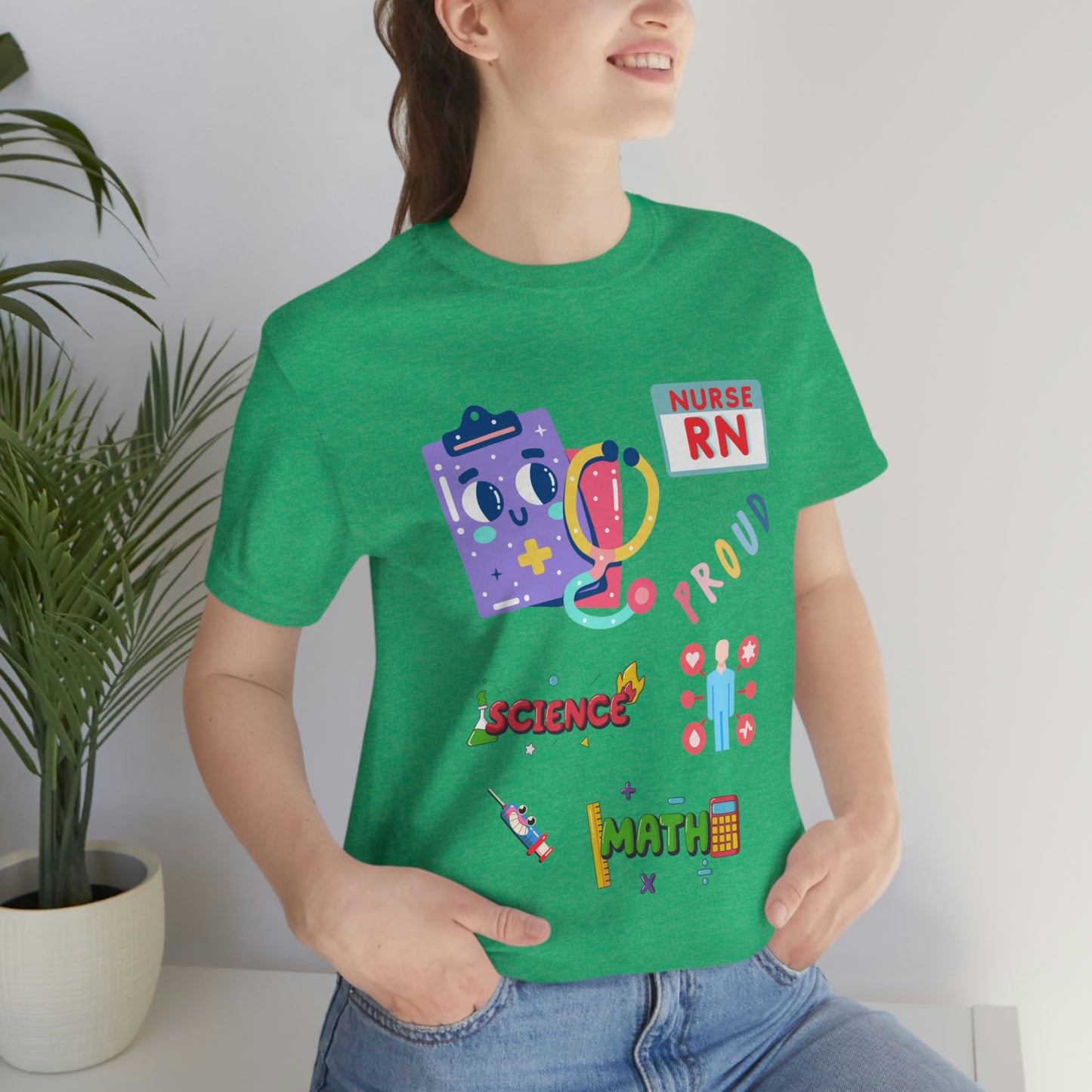 Nurse RN Unisex Jersey Short Sleeve Tee Shirt
