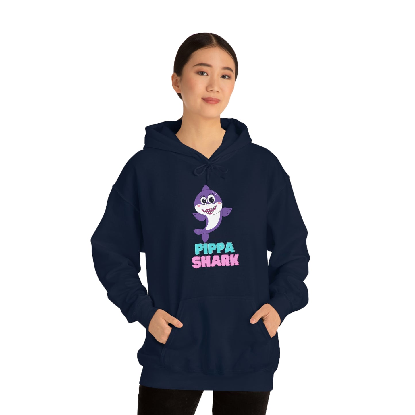 Pippa Shark Hoodie Unisex Heavy Blend Hooded Sweatshirt
