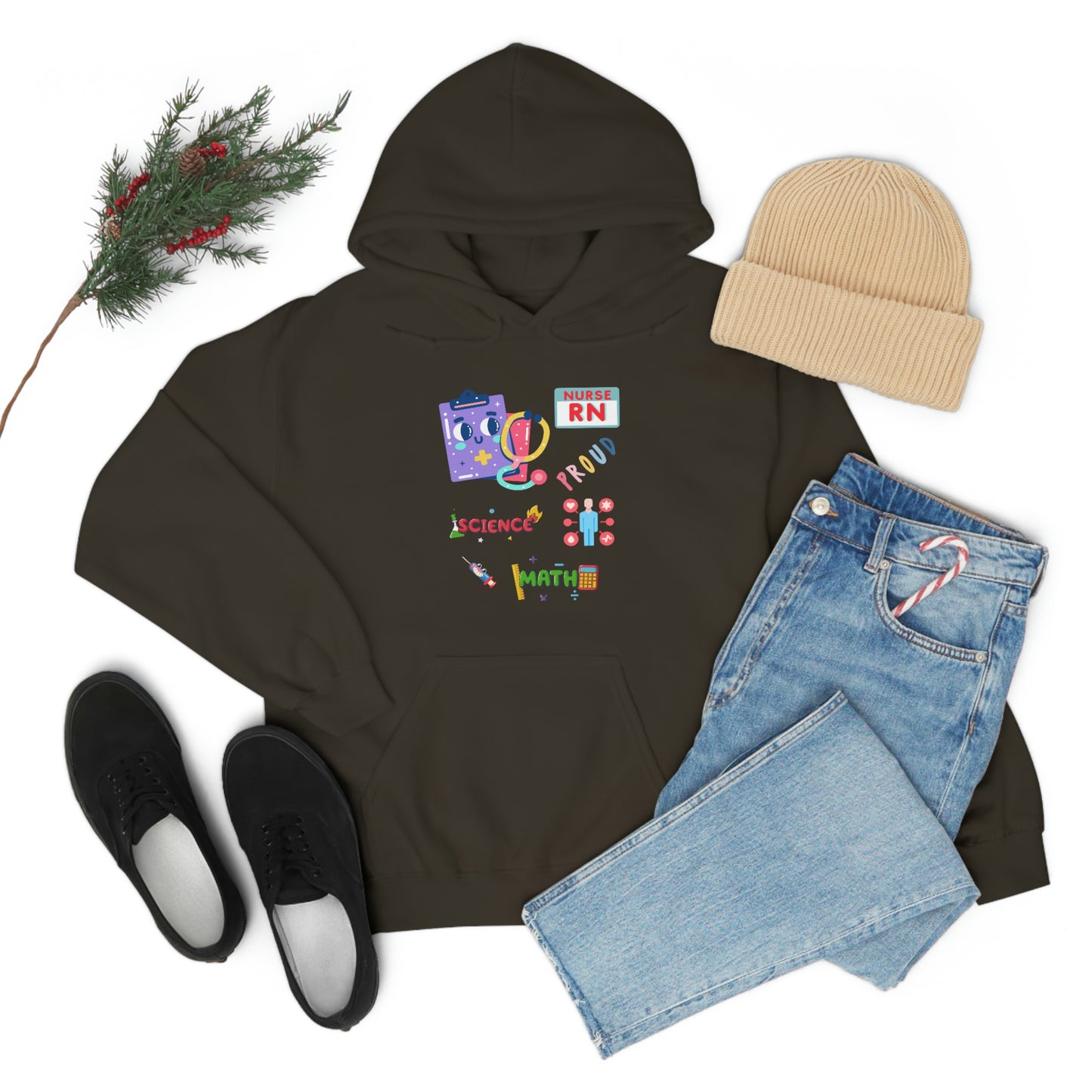 Nurse RN Unisex Heavy Blend Hooded Sweatshirt Hoodie