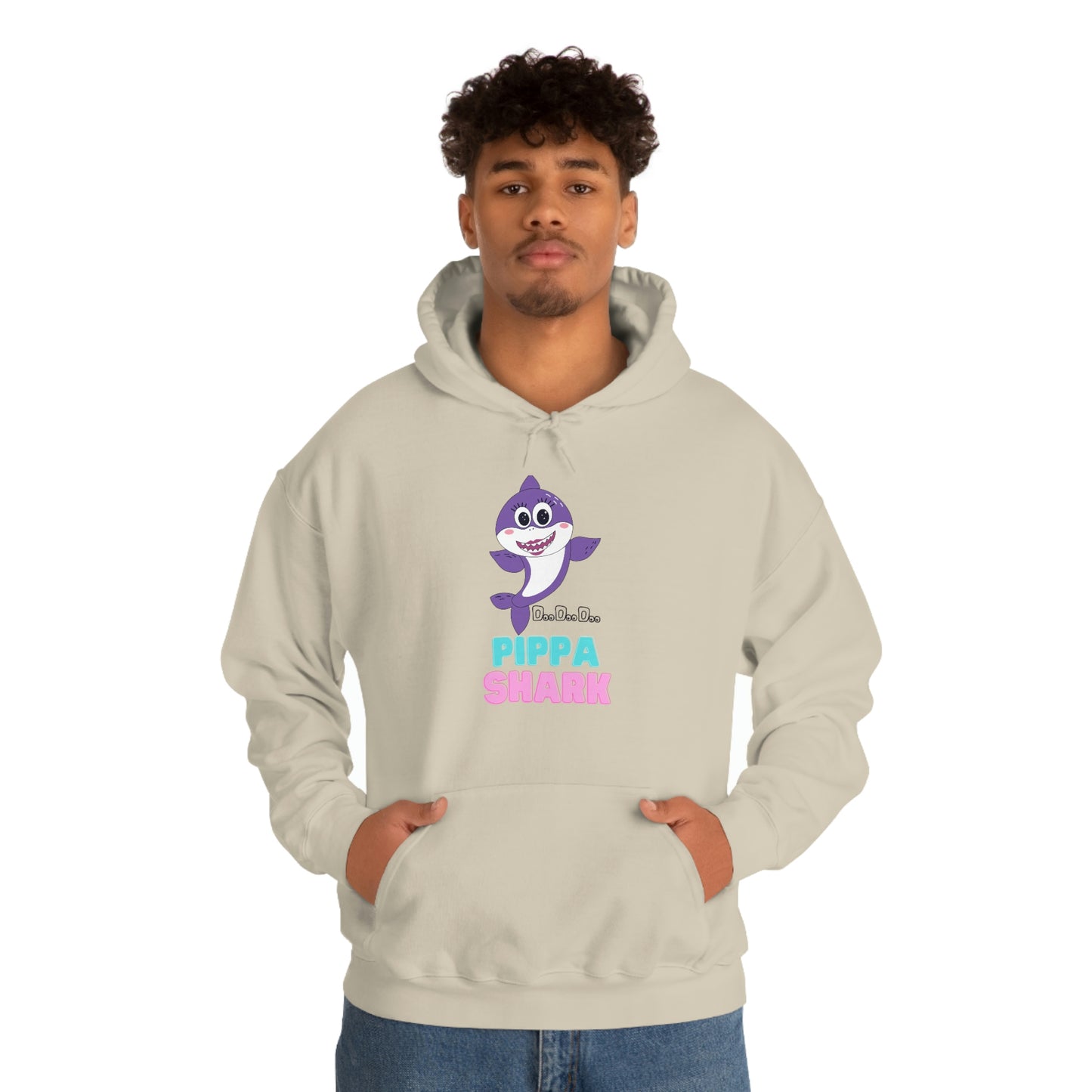 Pippa Shark Hoodie Unisex Heavy Blend Hooded Sweatshirt