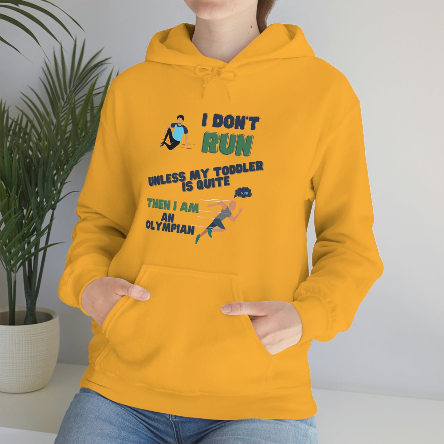 I Don't Run Unisex Heavy Blend Hooded Sweatshirt