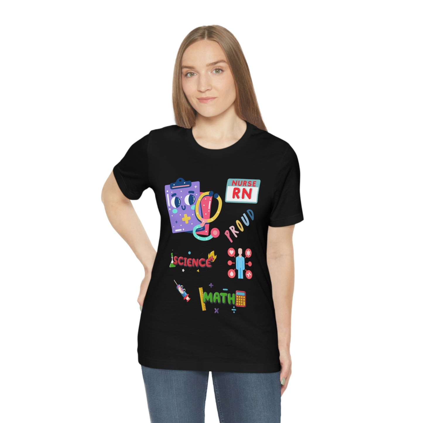Nurse RN Unisex Jersey Short Sleeve Tee Shirt