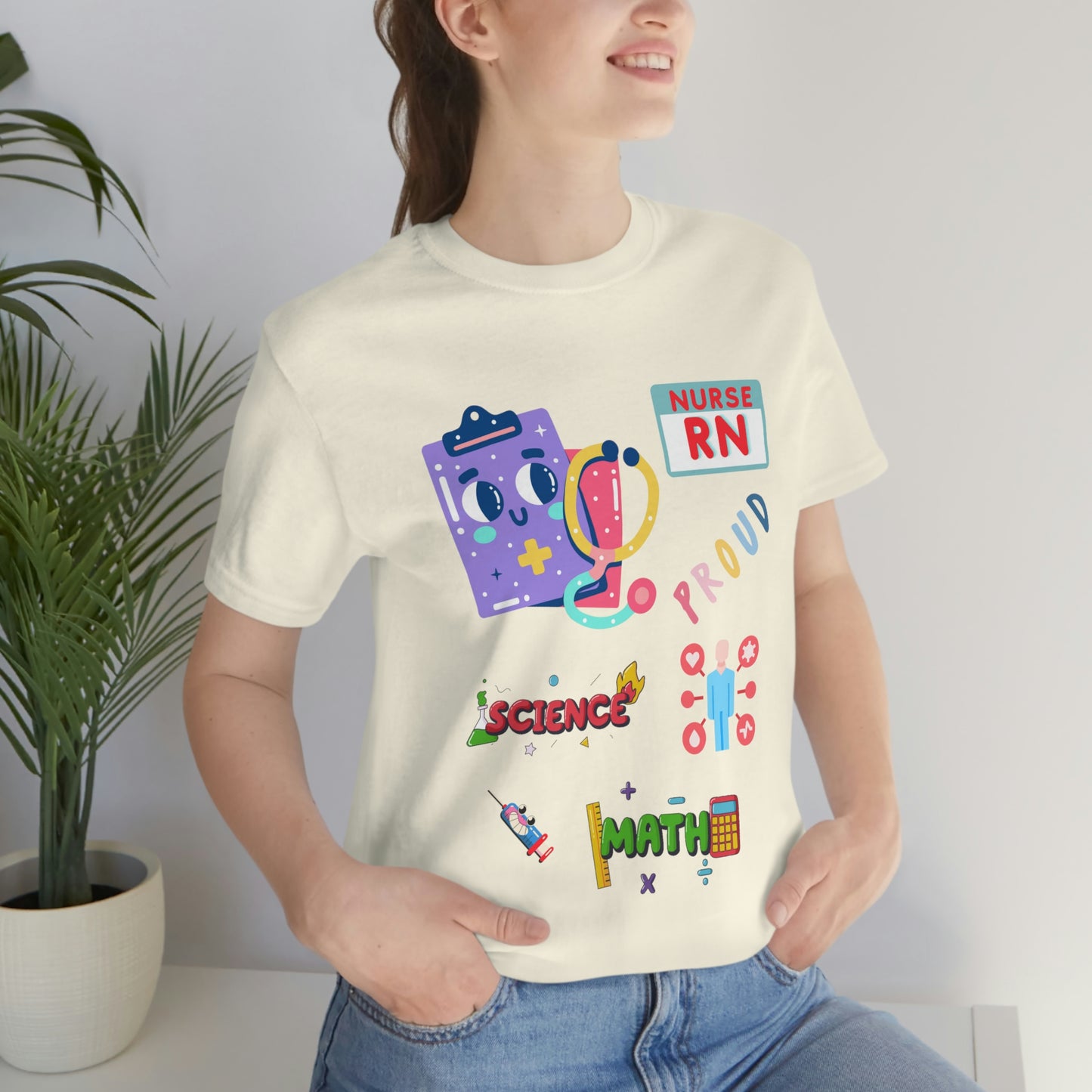 Nurse RN Unisex Jersey Short Sleeve Tee Shirt
