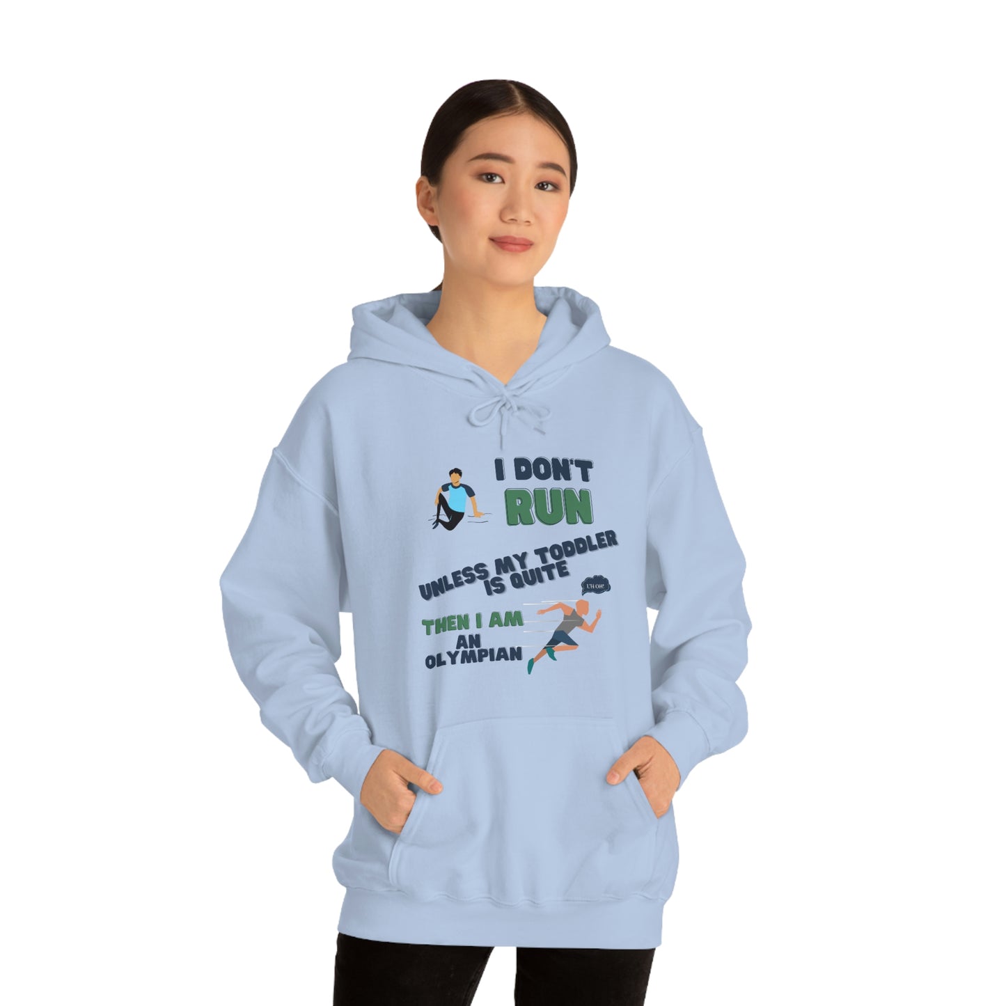 I Don't Run Unisex Heavy Blend Hooded Sweatshirt