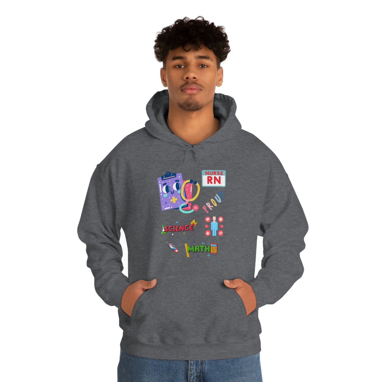 Nurse RN Unisex Heavy Blend Hooded Sweatshirt Hoodie