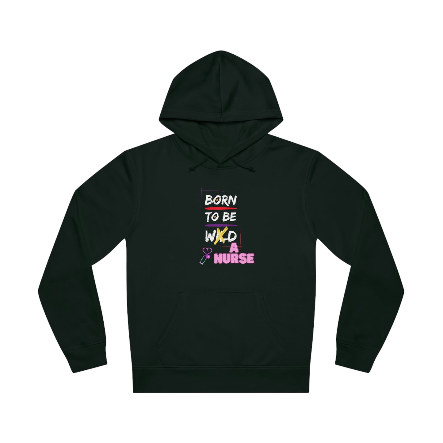 Born To Be A Nurse Unisex Drummer Hoodie