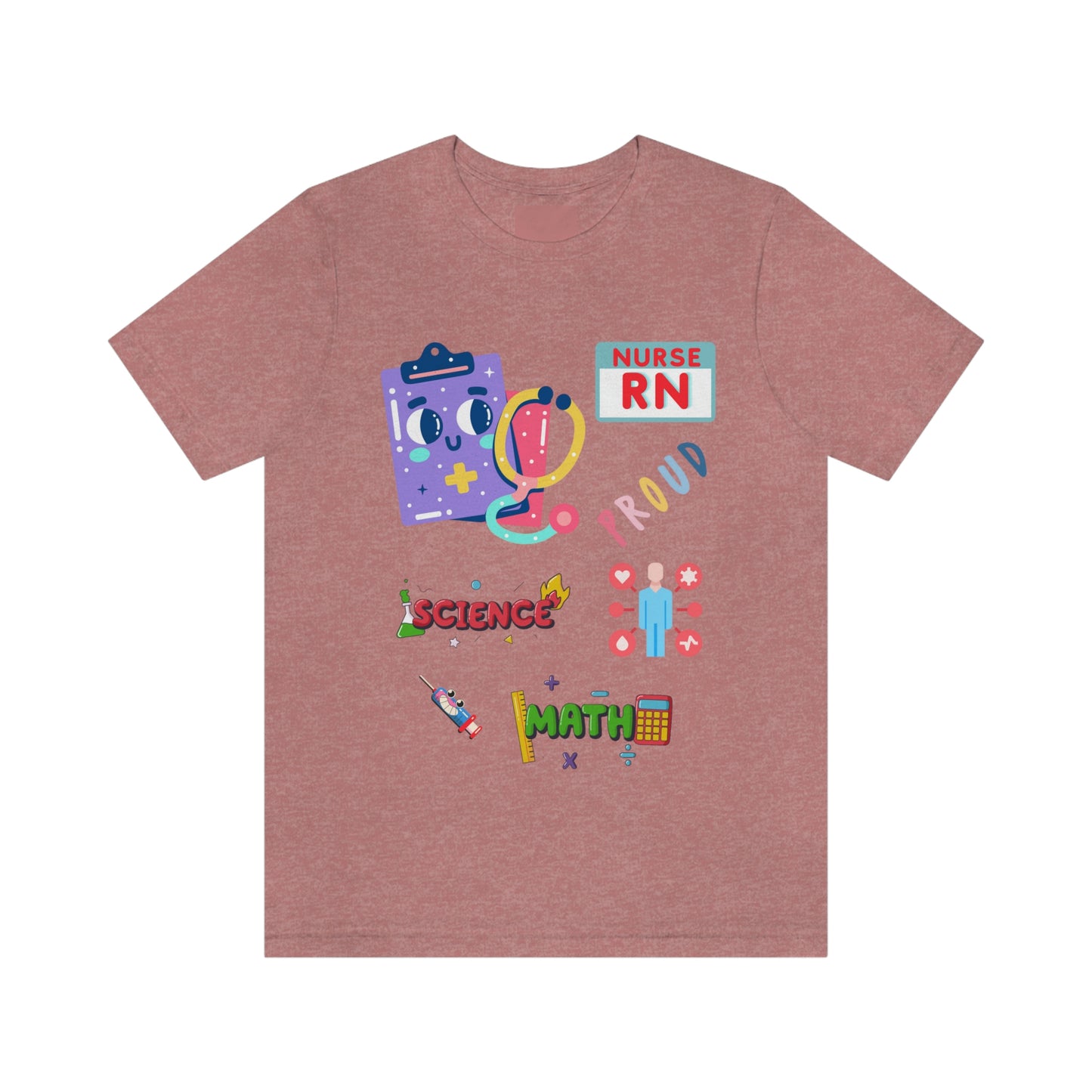 Nurse RN Unisex Jersey Short Sleeve Tee Shirt