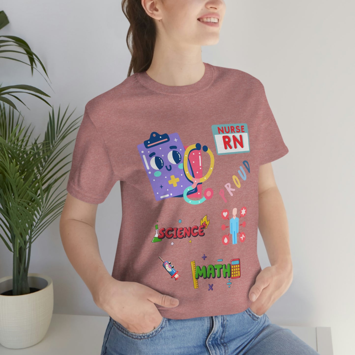 Nurse RN Unisex Jersey Short Sleeve Tee Shirt