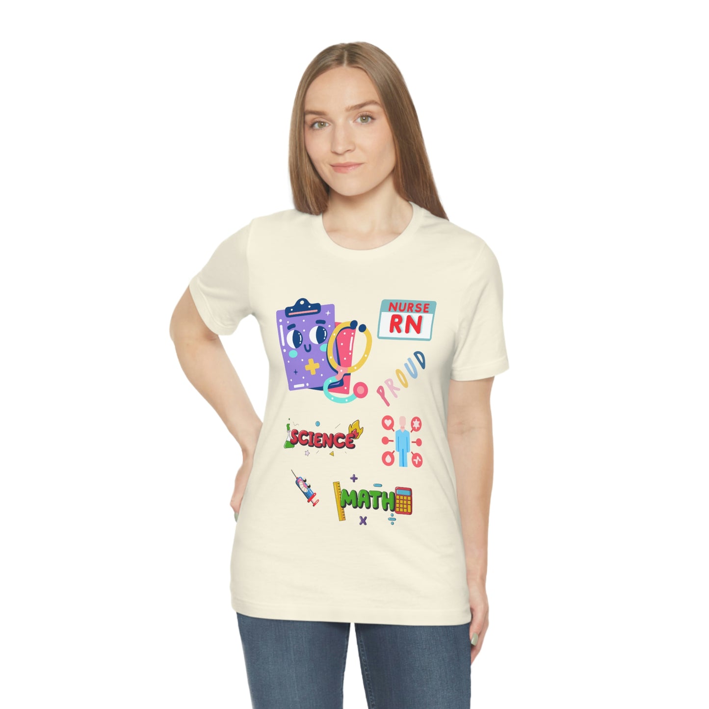 Nurse RN Unisex Jersey Short Sleeve Tee Shirt