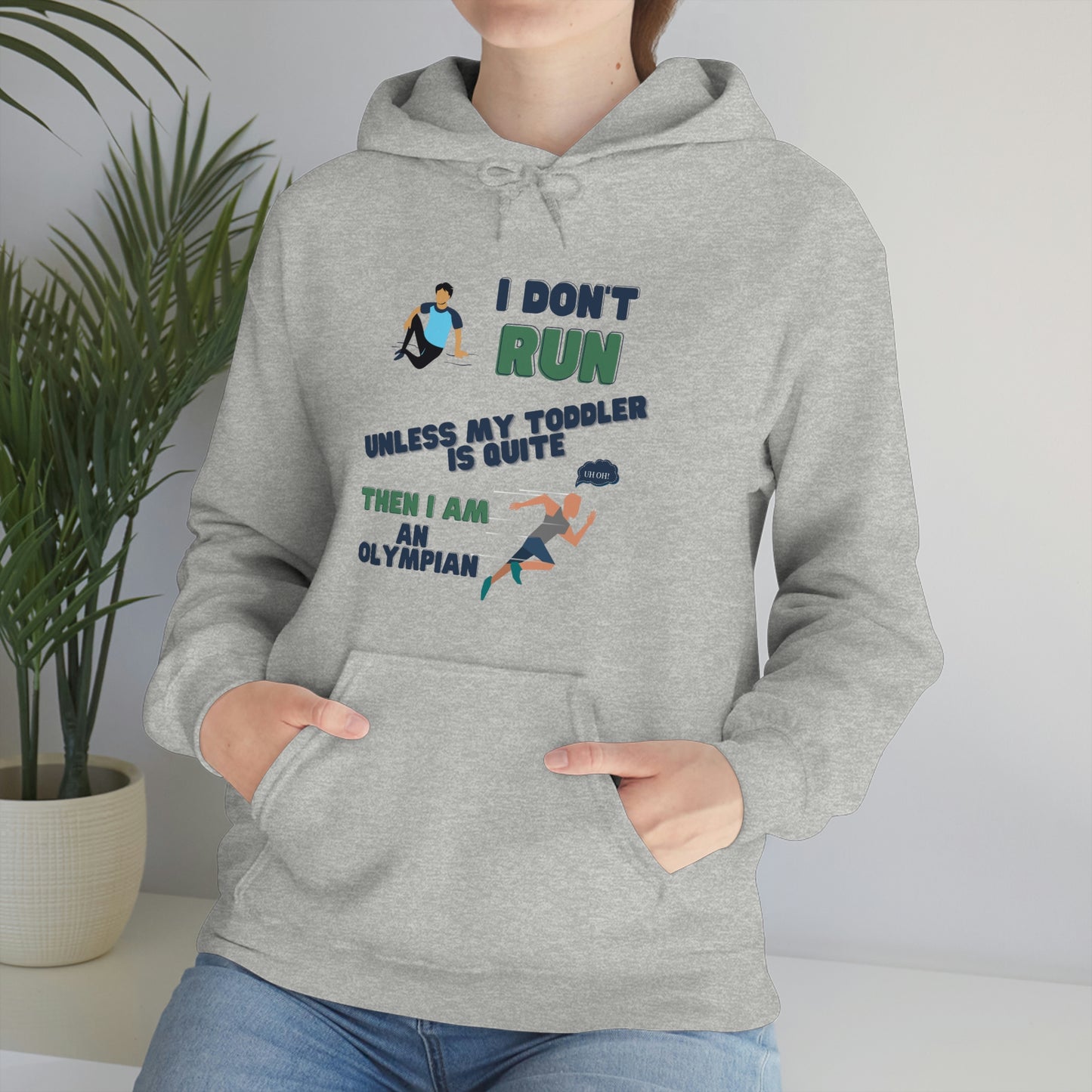 I Don't Run Unisex Heavy Blend Hooded Sweatshirt