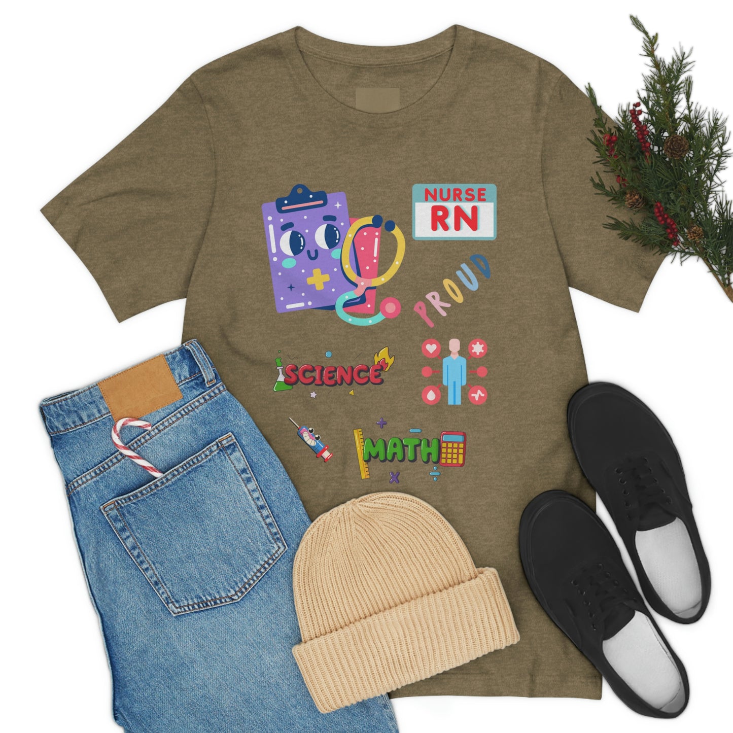 Nurse RN Unisex Jersey Short Sleeve Tee Shirt