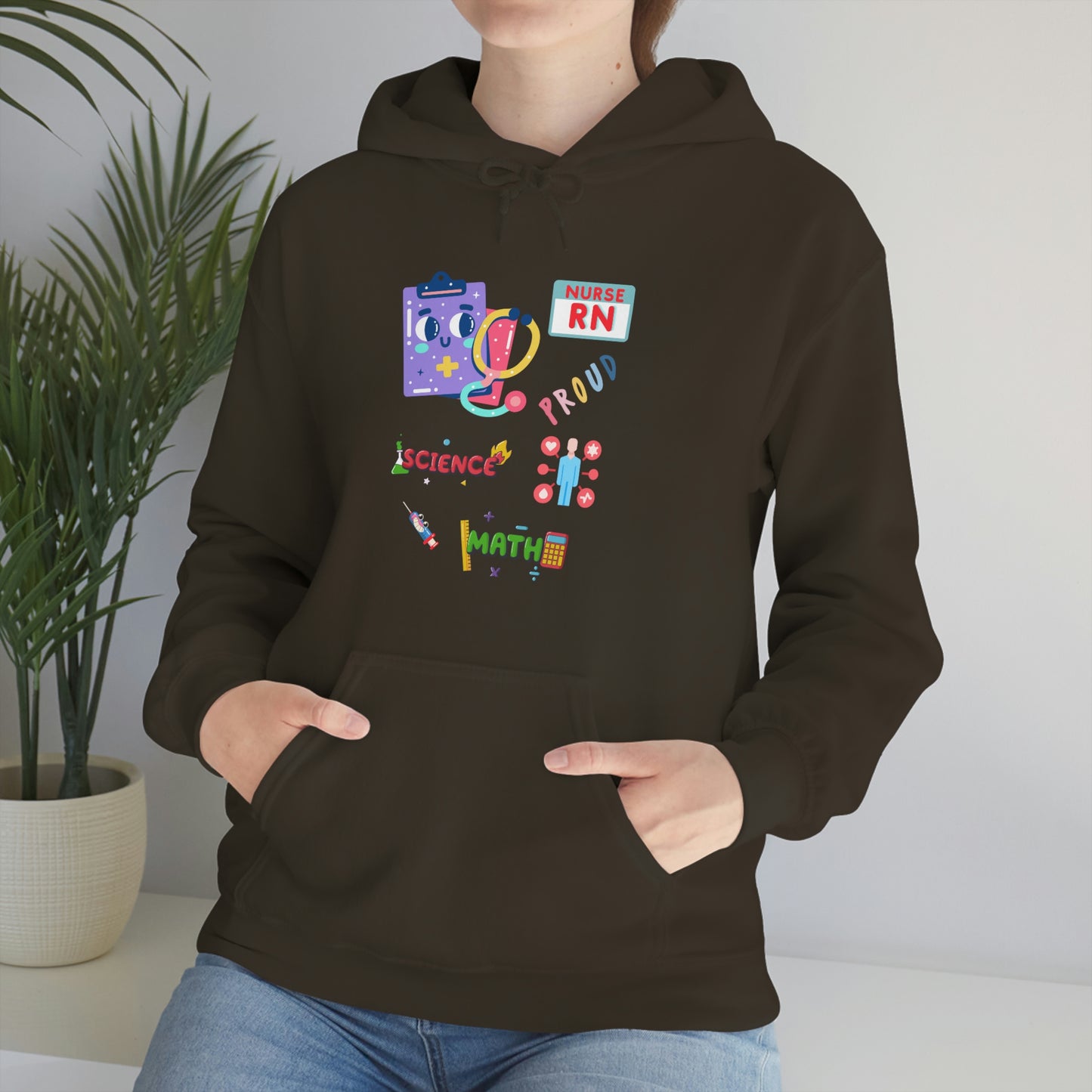 Nurse RN Unisex Heavy Blend Hooded Sweatshirt Hoodie