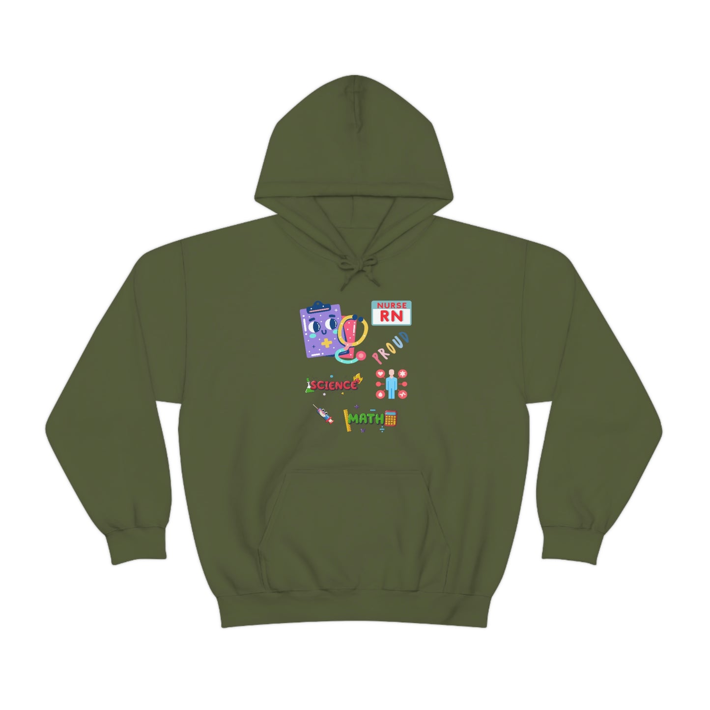 Nurse RN Unisex Heavy Blend Hooded Sweatshirt Hoodie