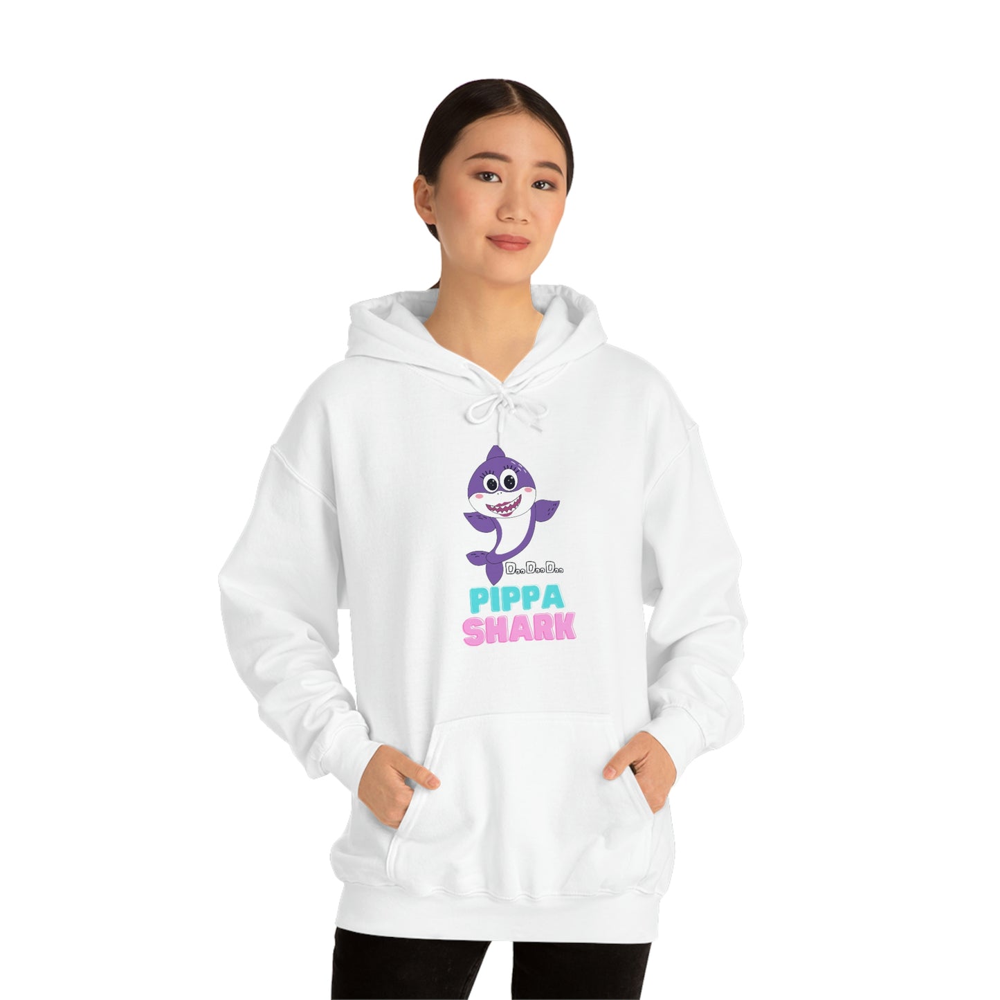 Pippa Shark Hoodie Unisex Heavy Blend Hooded Sweatshirt
