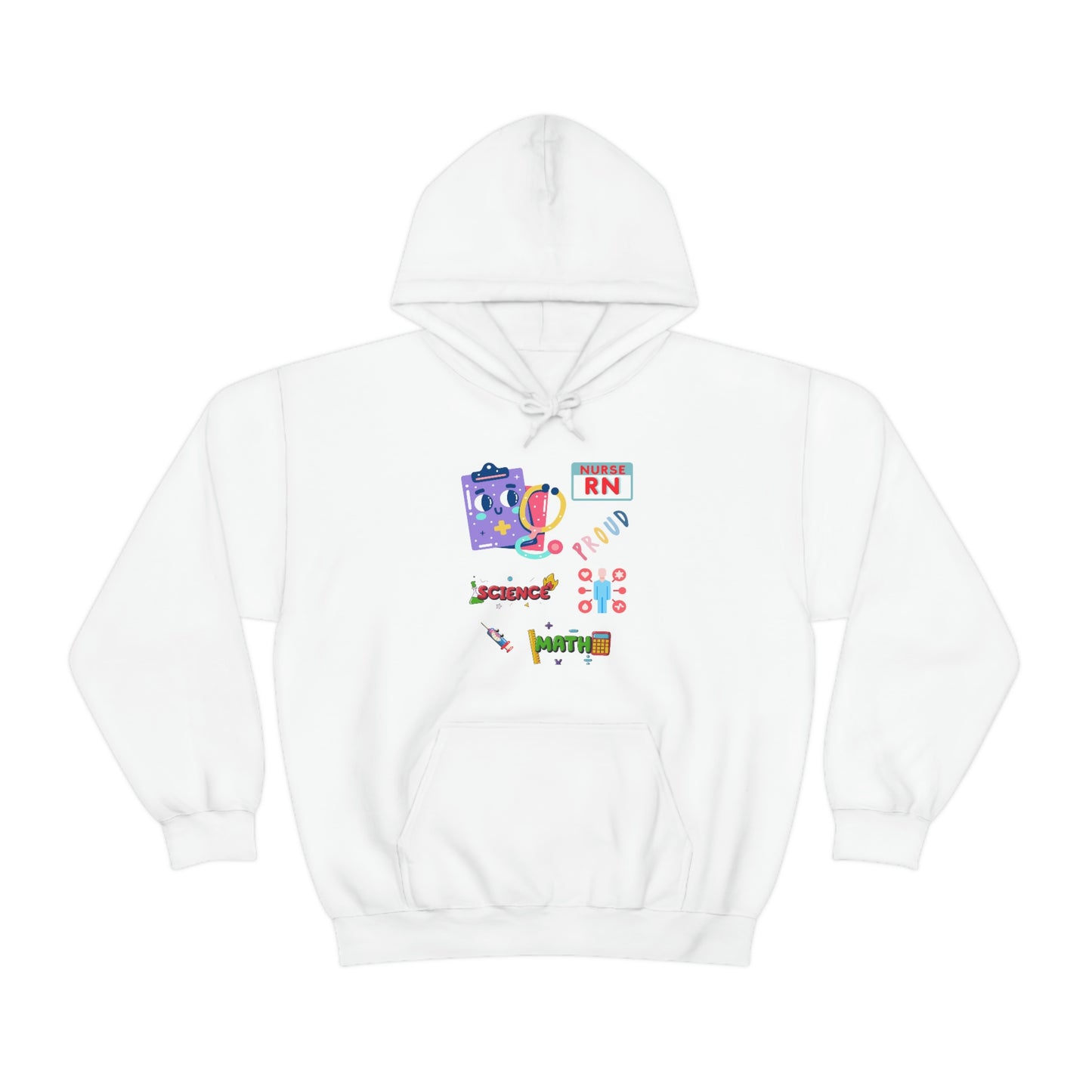 Nurse RN Unisex Heavy Blend Hooded Sweatshirt Hoodie