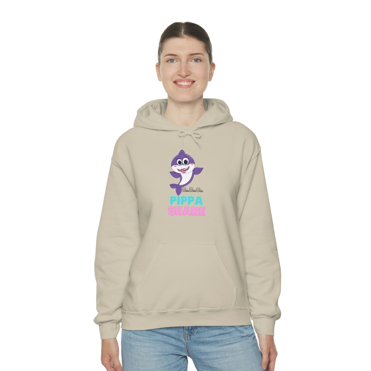 Pippa Shark Hoodie Unisex Heavy Blend Hooded Sweatshirt
