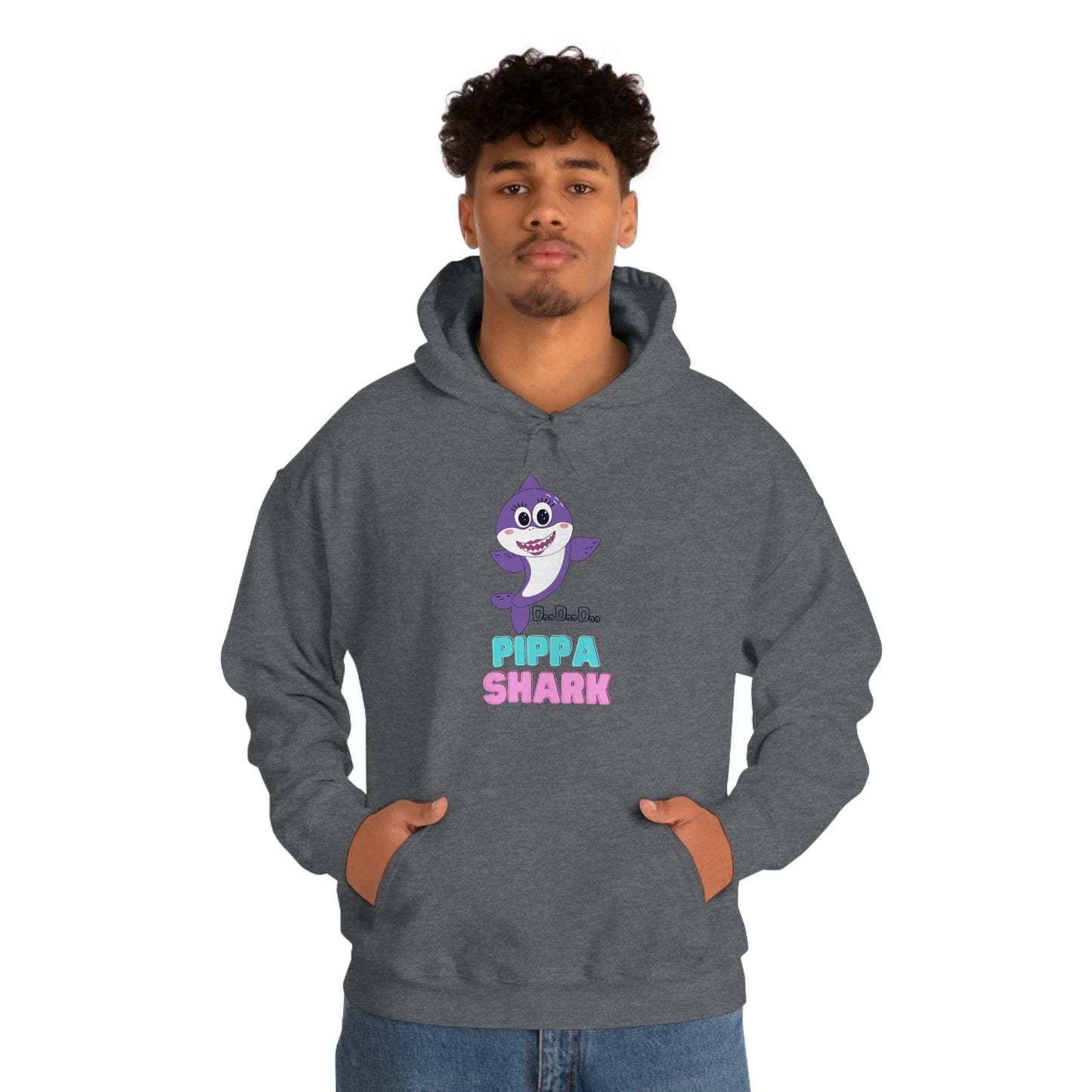 Pippa Shark Hoodie Unisex Heavy Blend Hooded Sweatshirt