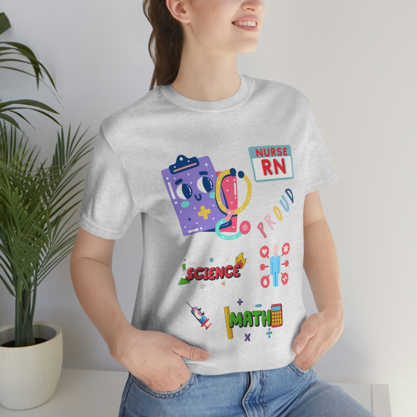 Nurse RN Unisex Jersey Short Sleeve Tee Shirt