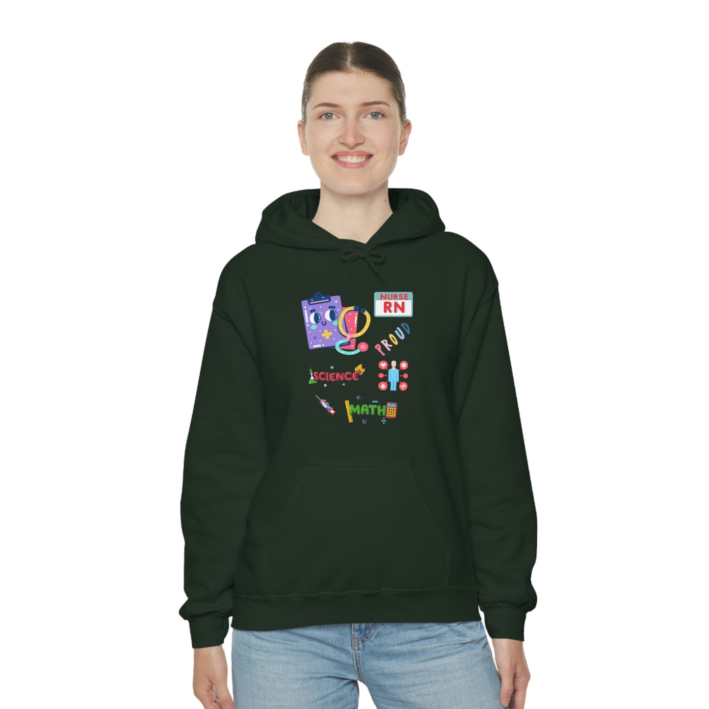 Nurse RN Unisex Heavy Blend Hooded Sweatshirt Hoodie