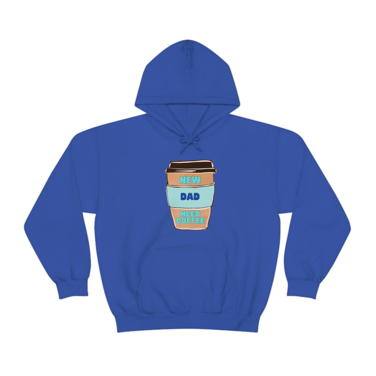 New Dad Need Coffee Hoodie Unisex Heavy Blend Hooded Sweatshirt