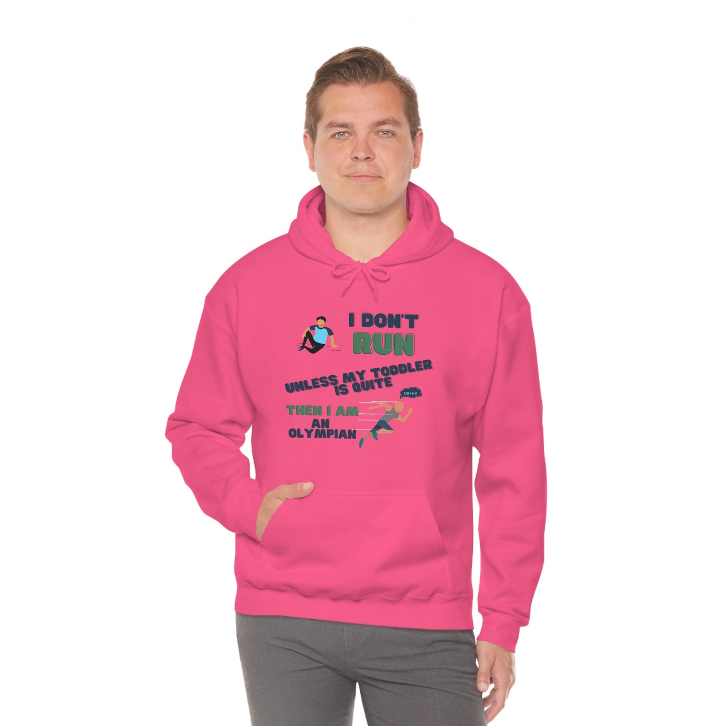 I Don't Run Unisex Heavy Blend Hooded Sweatshirt