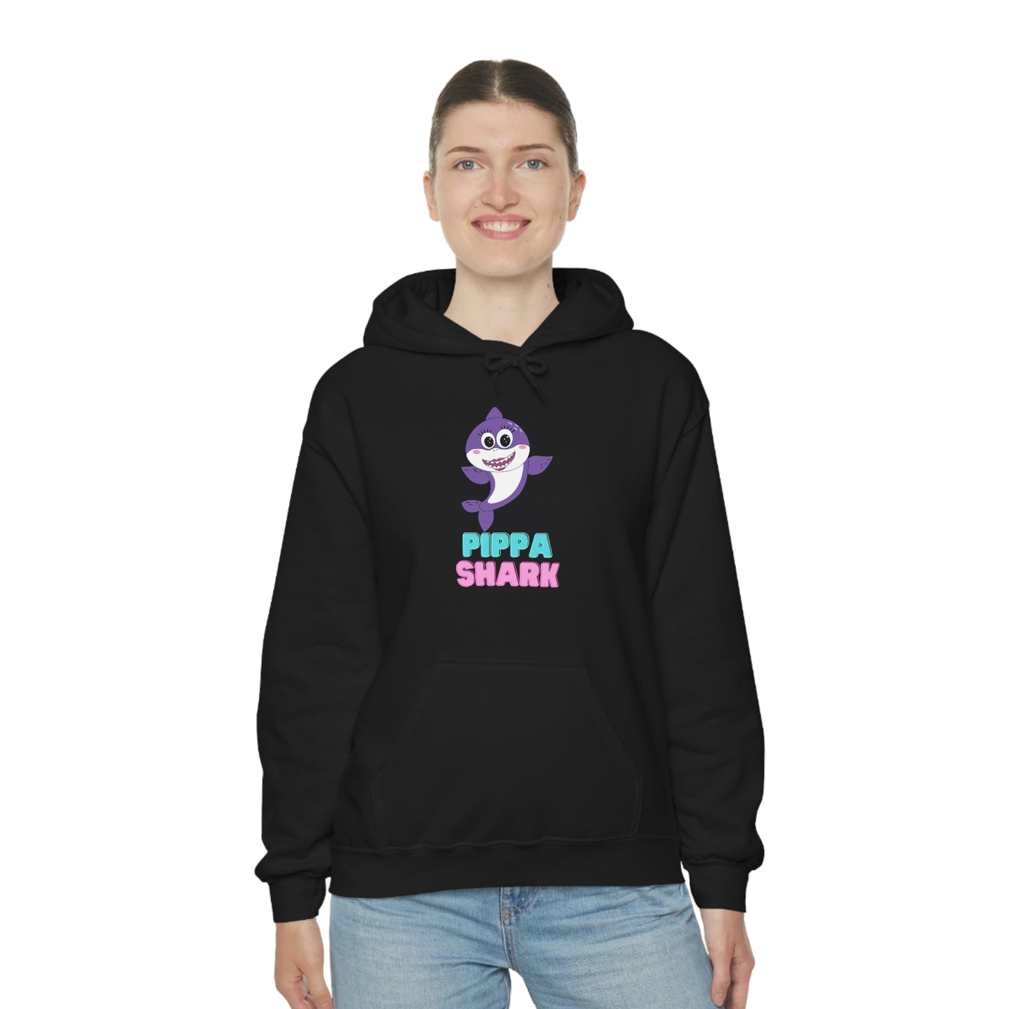 Pippa Shark Hoodie Unisex Heavy Blend Hooded Sweatshirt