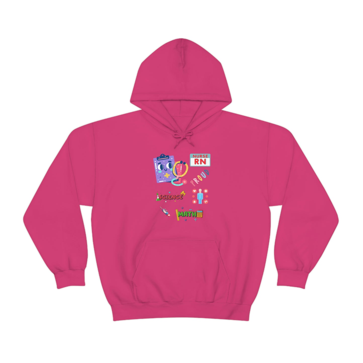 Nurse RN Unisex Heavy Blend Hooded Sweatshirt Hoodie