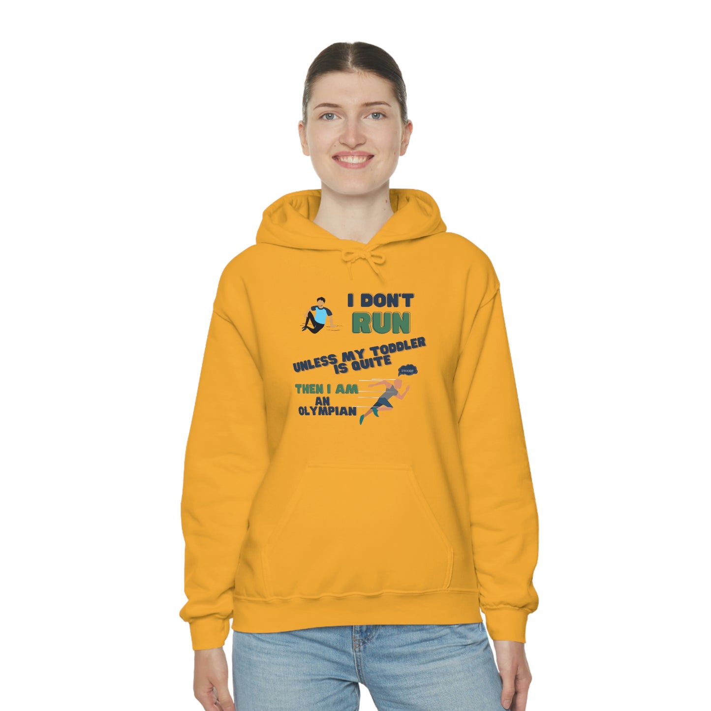 I Don't Run Unisex Heavy Blend Hooded Sweatshirt