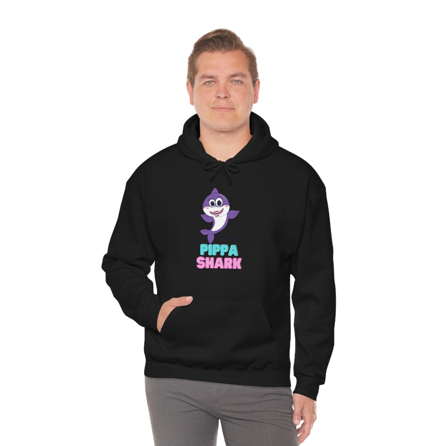 Pippa Shark Hoodie Unisex Heavy Blend Hooded Sweatshirt