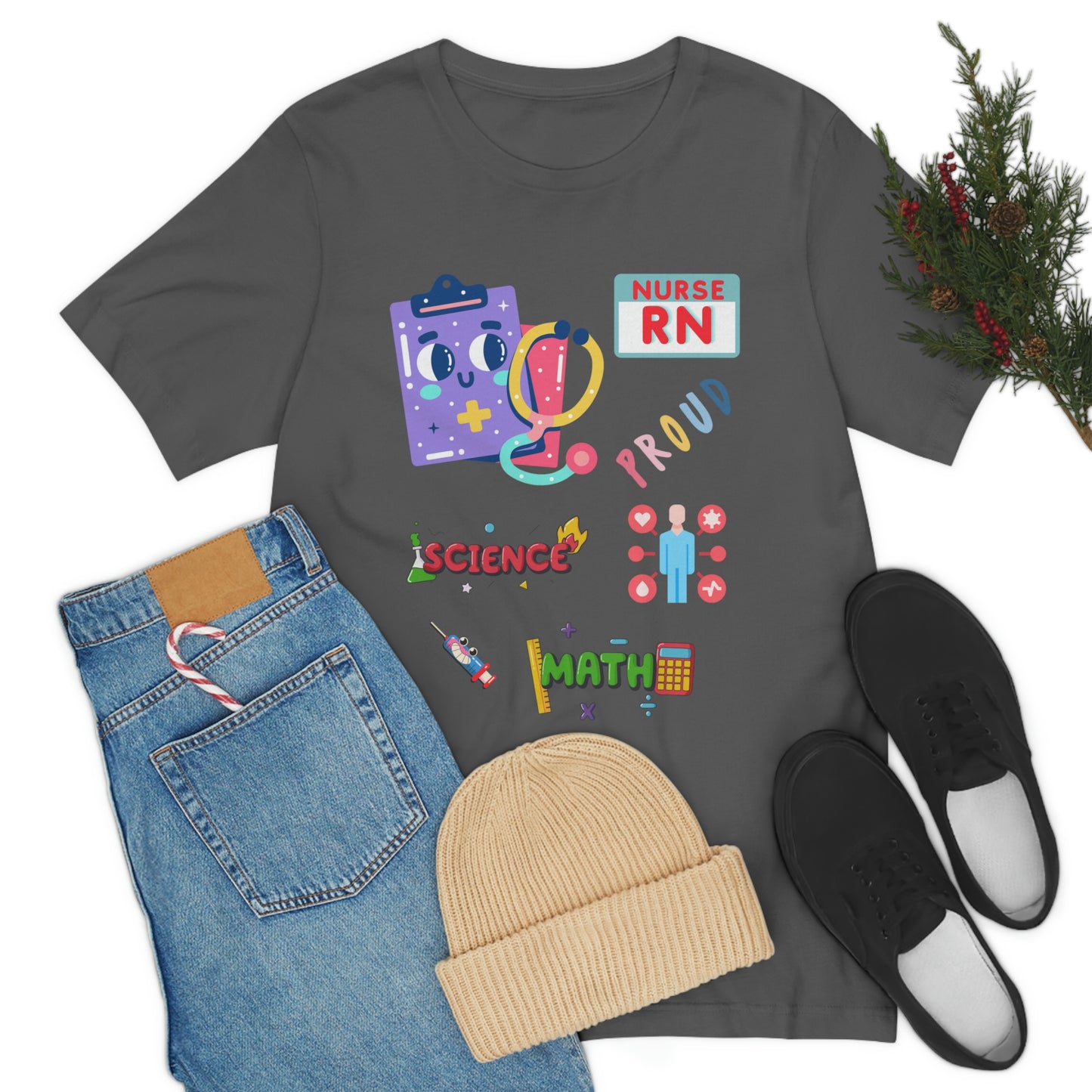 Nurse RN Unisex Jersey Short Sleeve Tee Shirt