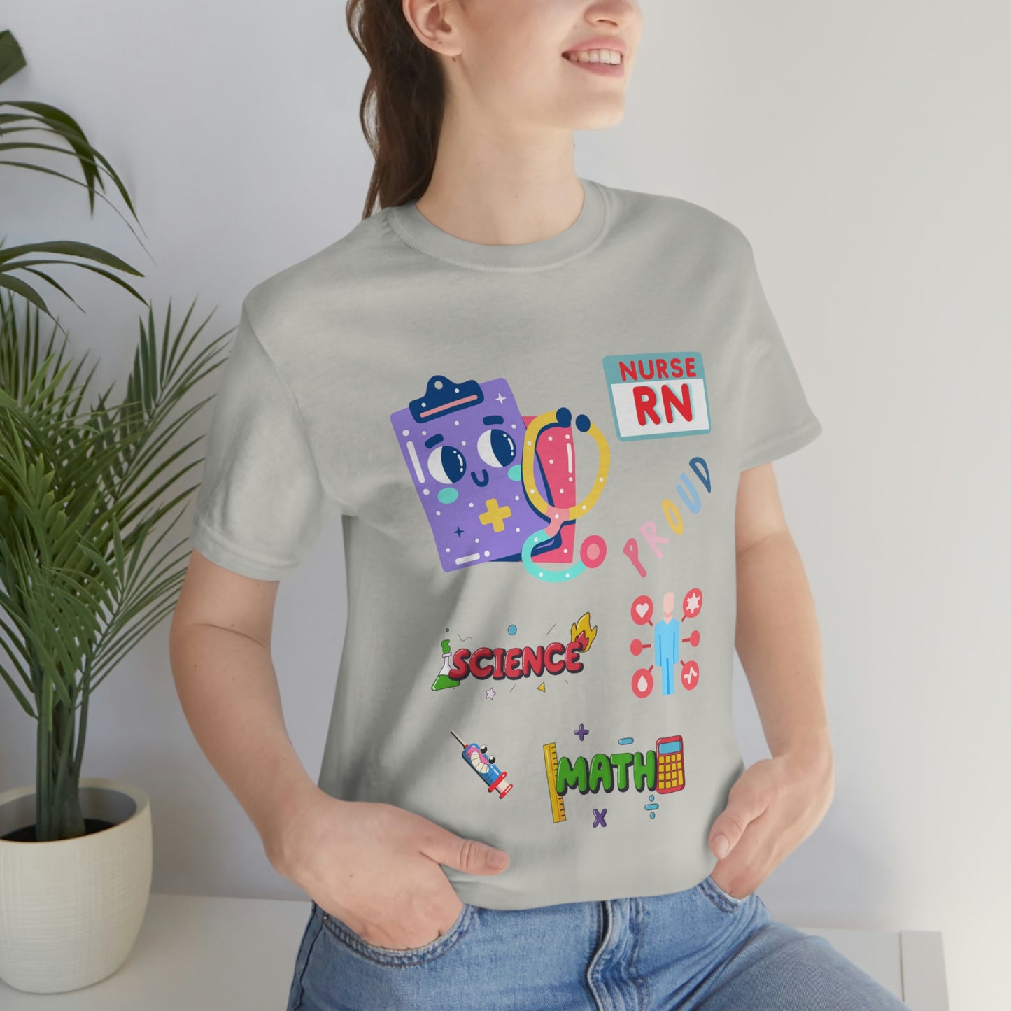 Nurse RN Unisex Jersey Short Sleeve Tee Shirt