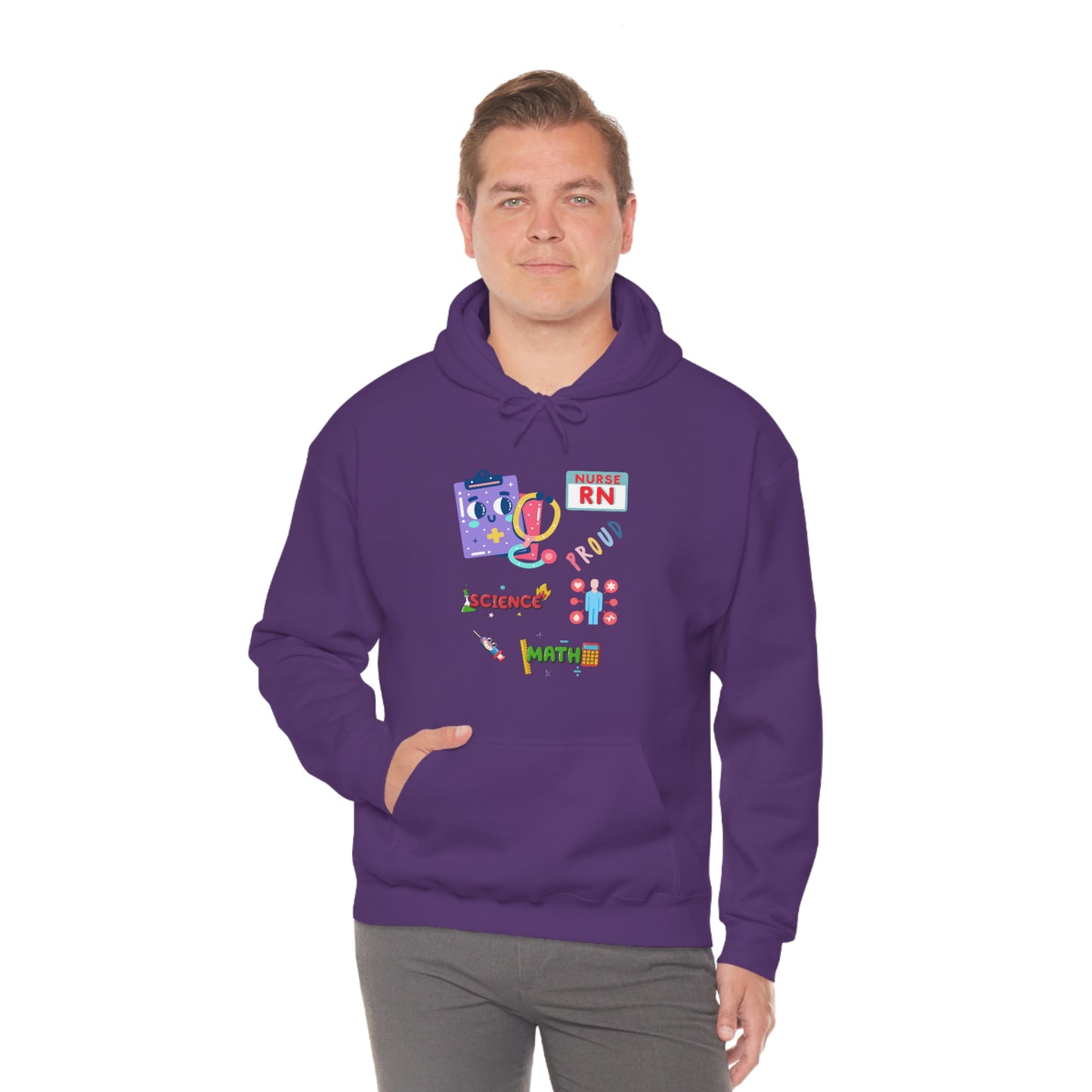 Nurse RN Unisex Heavy Blend Hooded Sweatshirt Hoodie