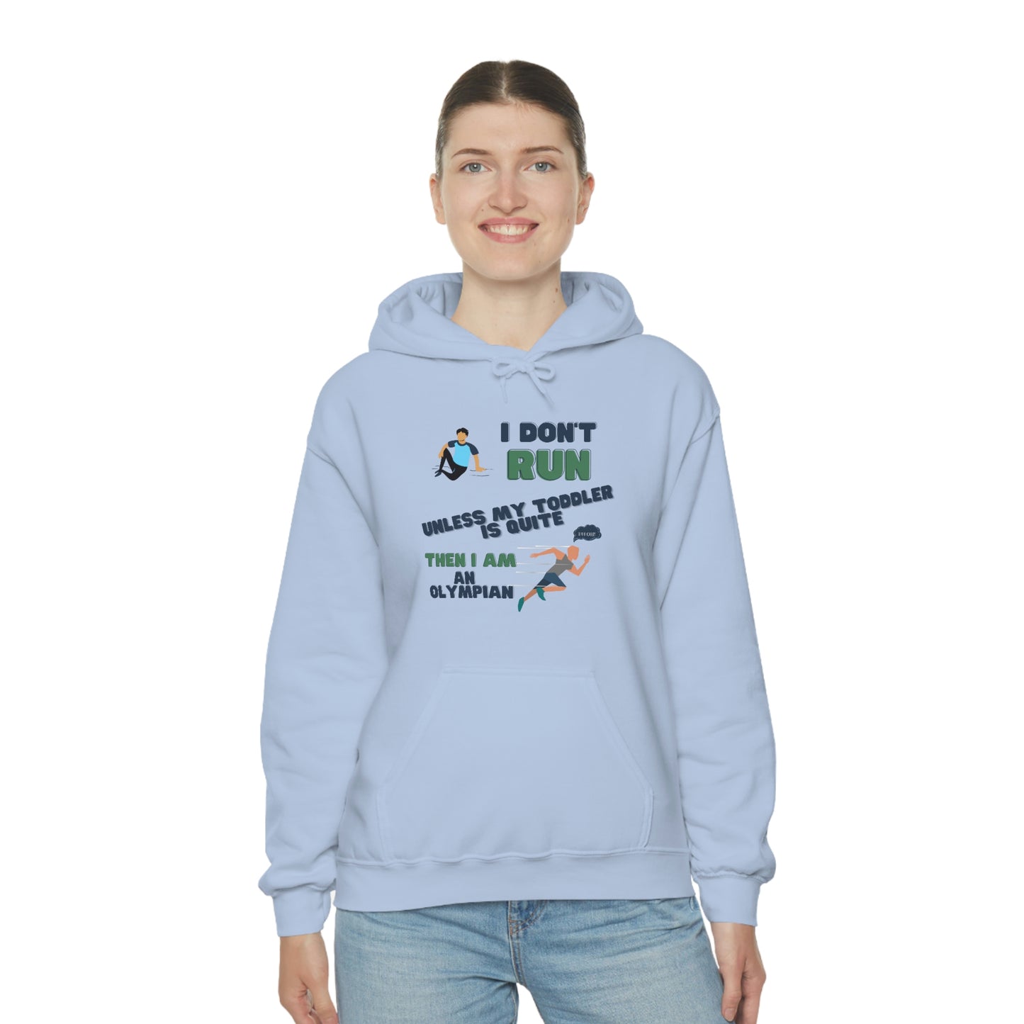 I Don't Run Unisex Heavy Blend Hooded Sweatshirt