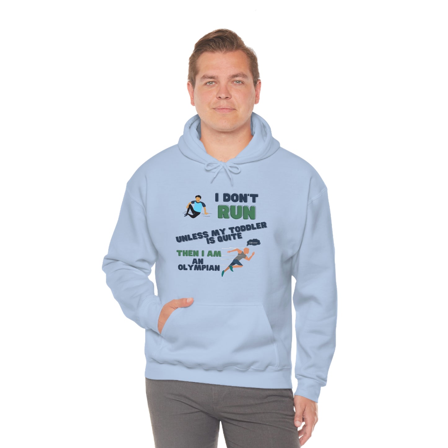 I Don't Run Unisex Heavy Blend Hooded Sweatshirt