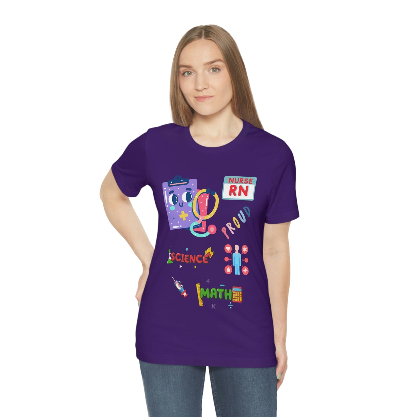 Nurse RN Unisex Jersey Short Sleeve Tee Shirt