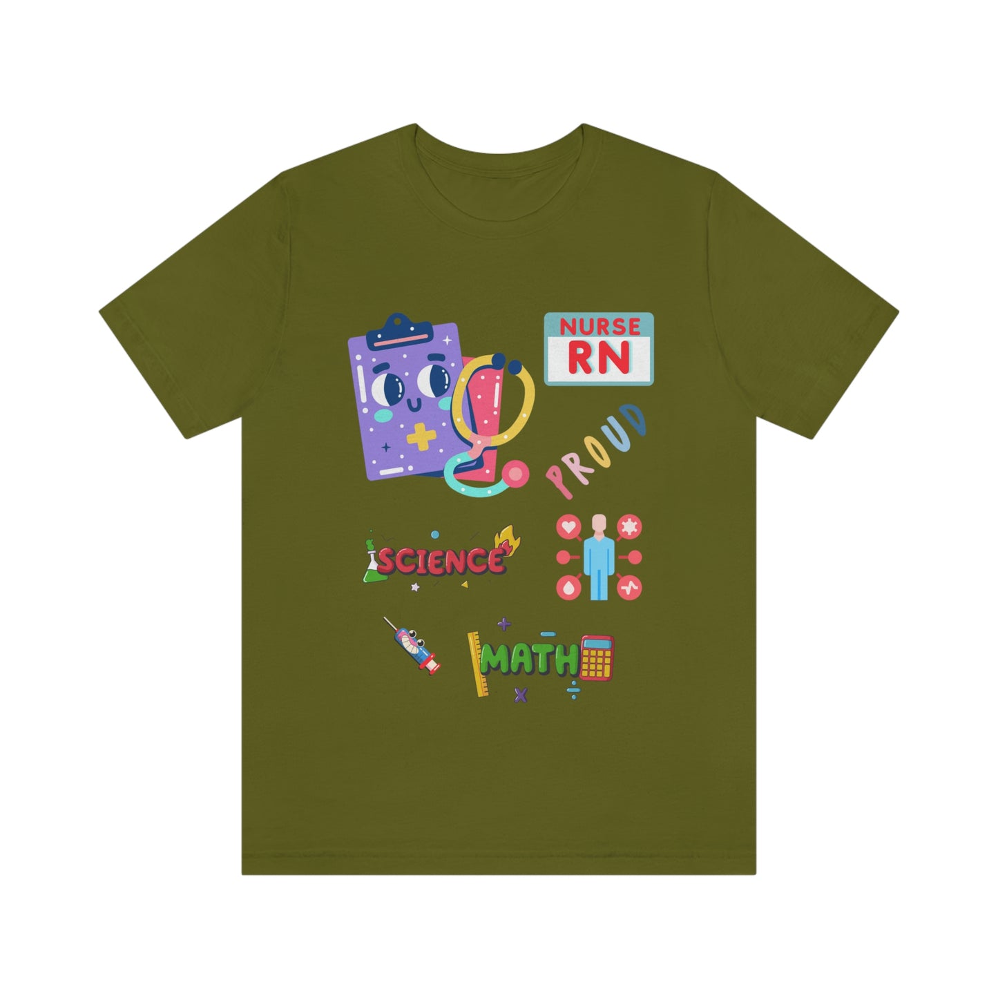 Nurse RN Unisex Jersey Short Sleeve Tee Shirt