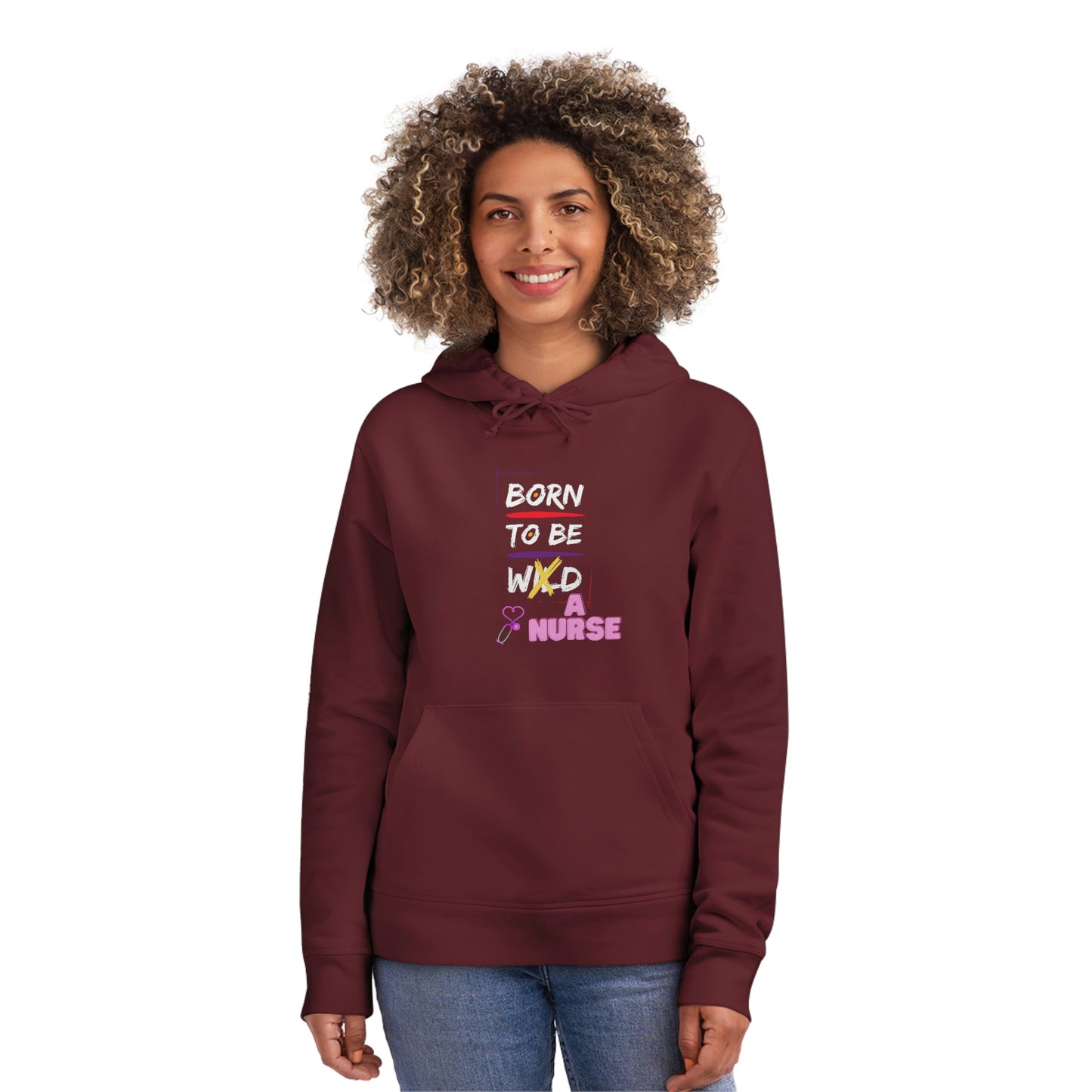 Born To Be A Nurse Unisex Drummer Hoodie