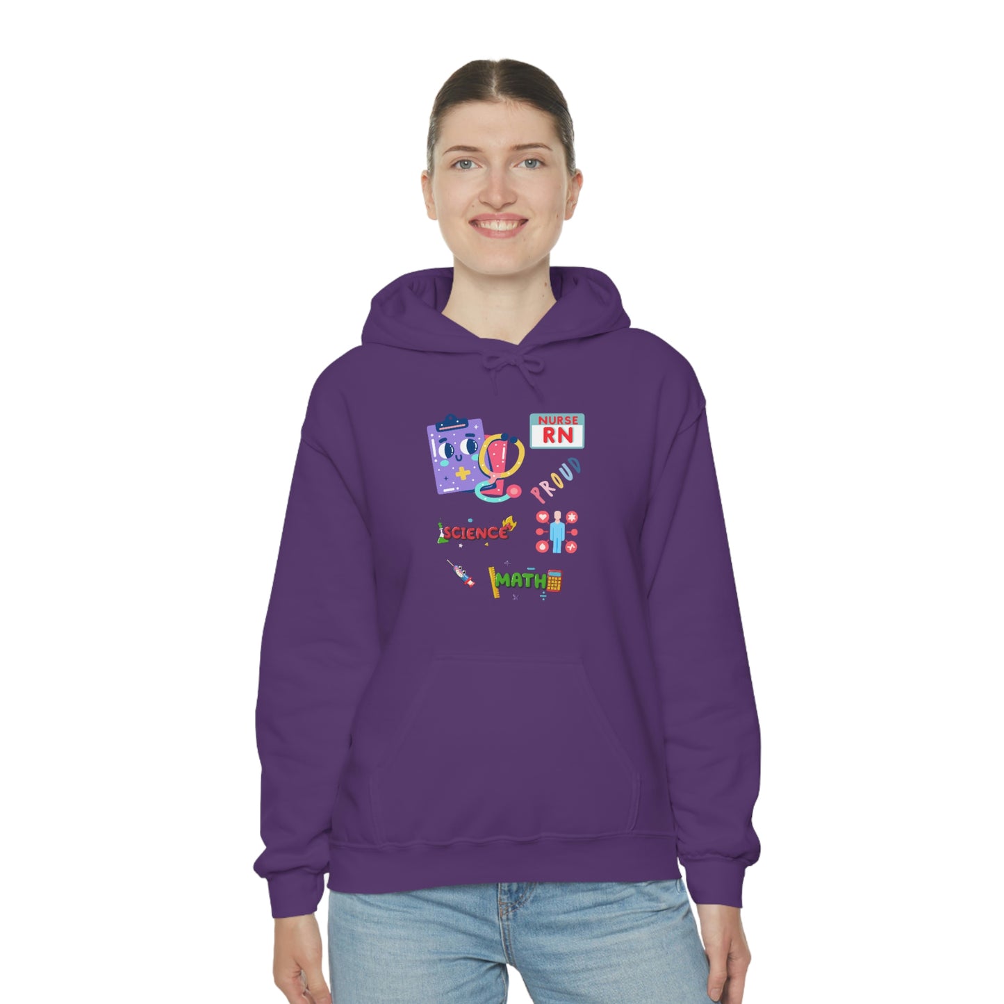 Nurse RN Unisex Heavy Blend Hooded Sweatshirt Hoodie